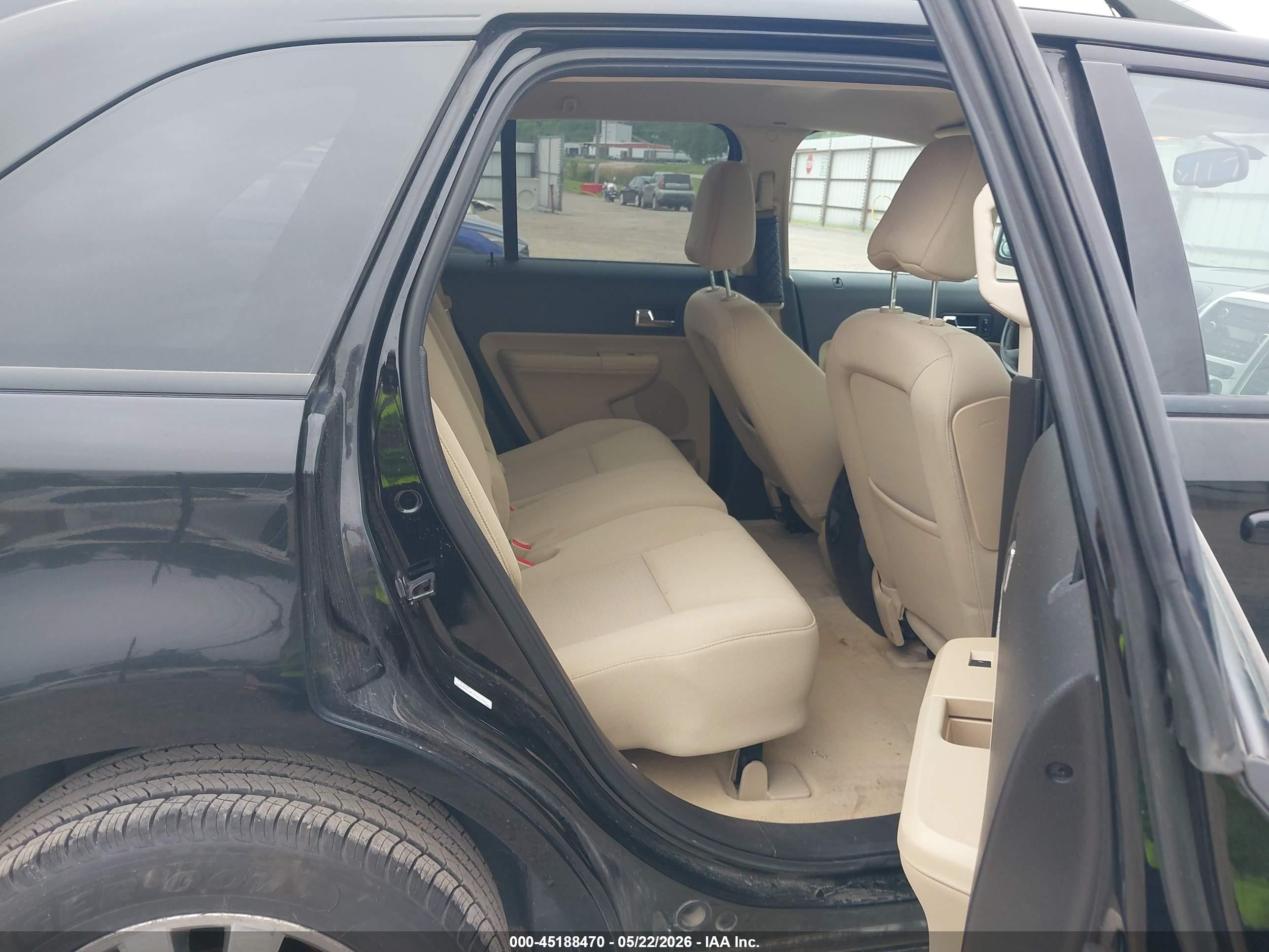 2008 Ford Edge Sel Black vin: 2FMDK38C78BA10851