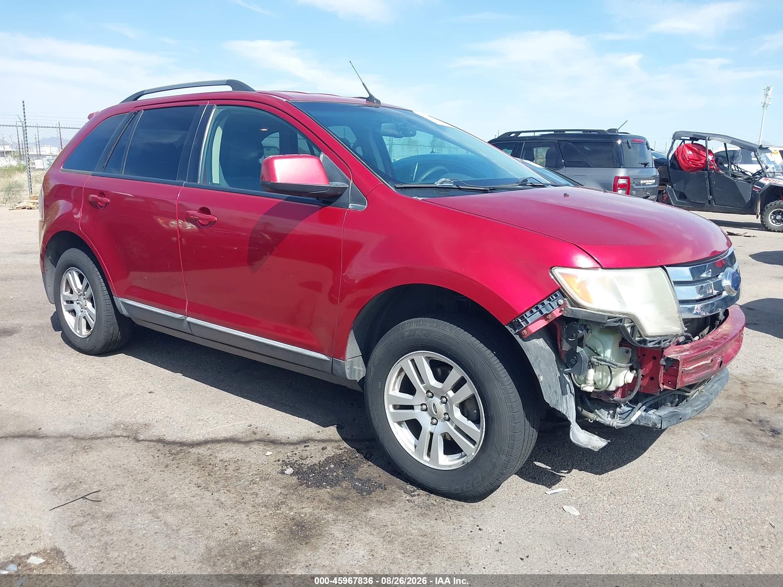 2008 Ford Edge Sel Красный vin: 2FMDK38C78BA18335