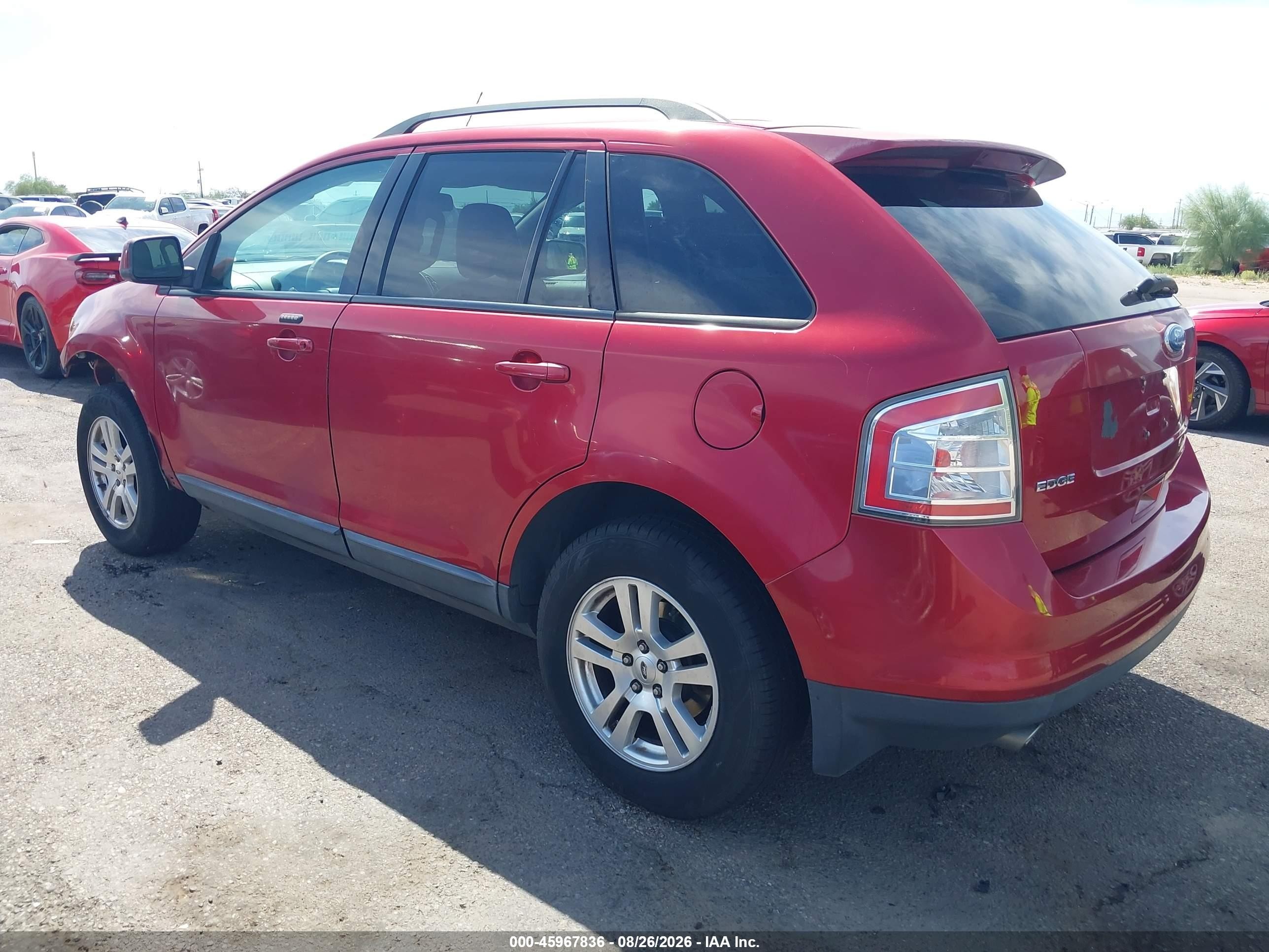 2008 Ford Edge Sel Красный vin: 2FMDK38C78BA18335