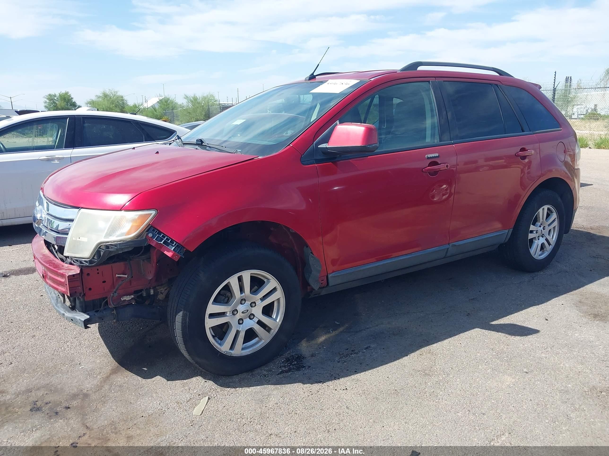 2008 Ford Edge Sel Красный vin: 2FMDK38C78BA18335