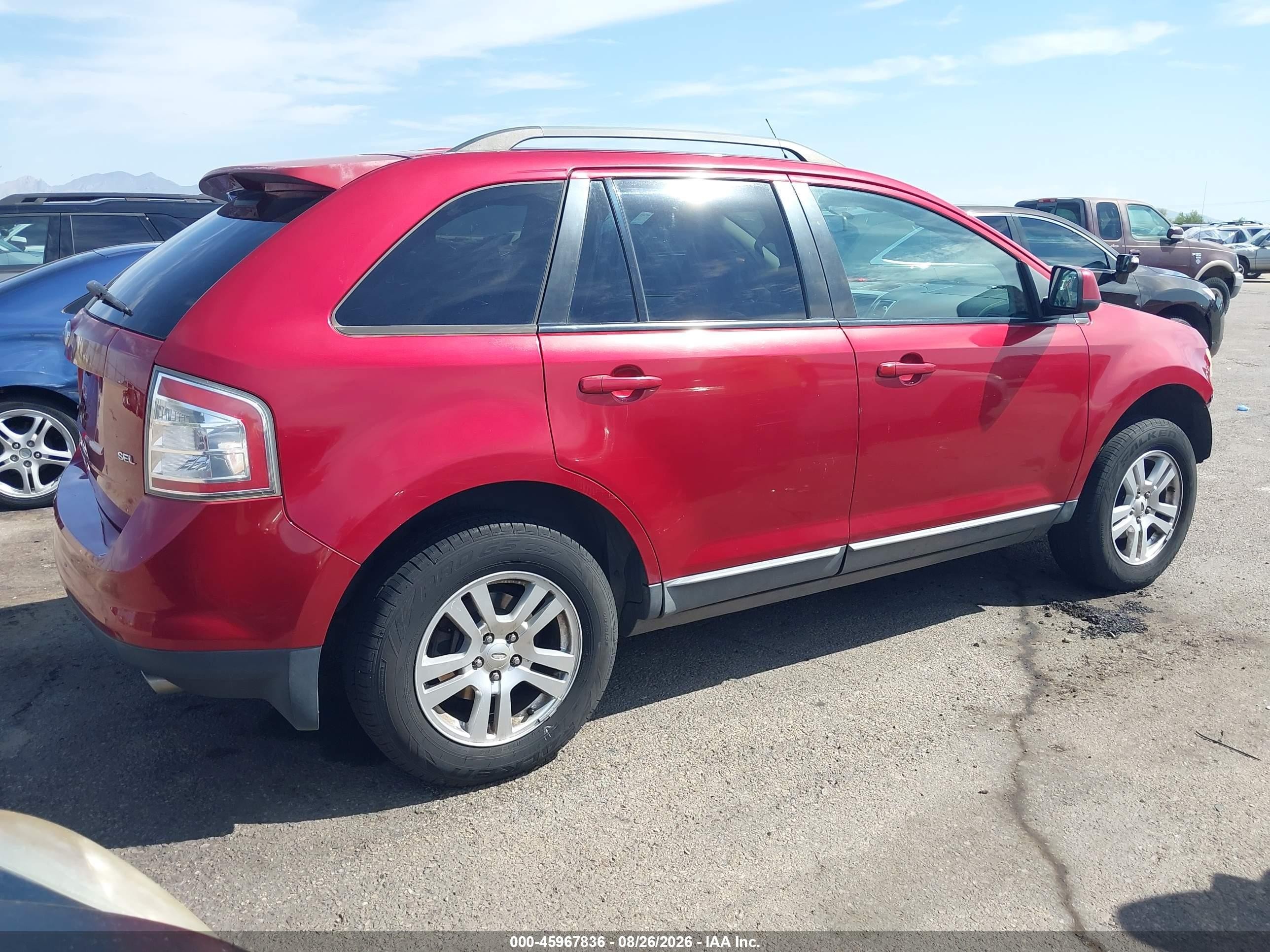 2008 Ford Edge Sel Красный vin: 2FMDK38C78BA18335