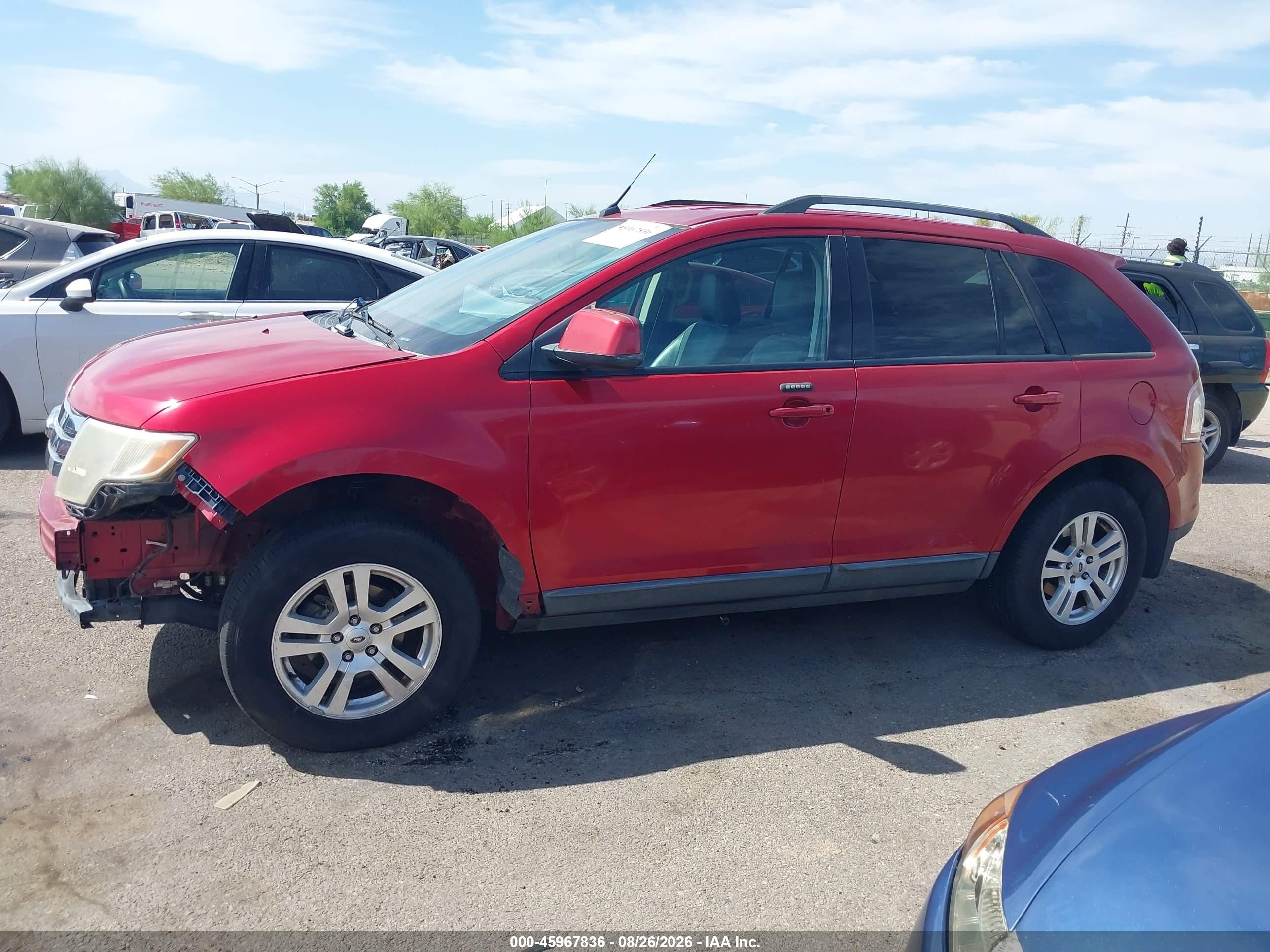 2008 Ford Edge Sel Красный vin: 2FMDK38C78BA18335