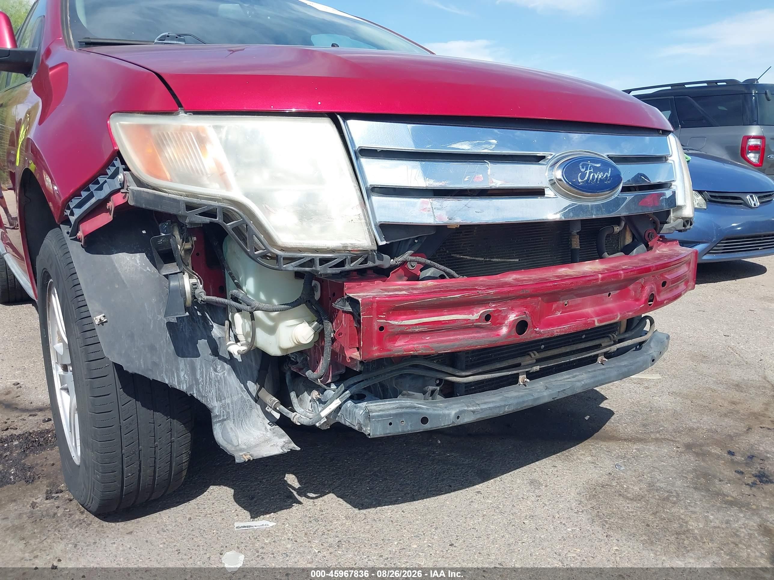 2008 Ford Edge Sel Красный vin: 2FMDK38C78BA18335