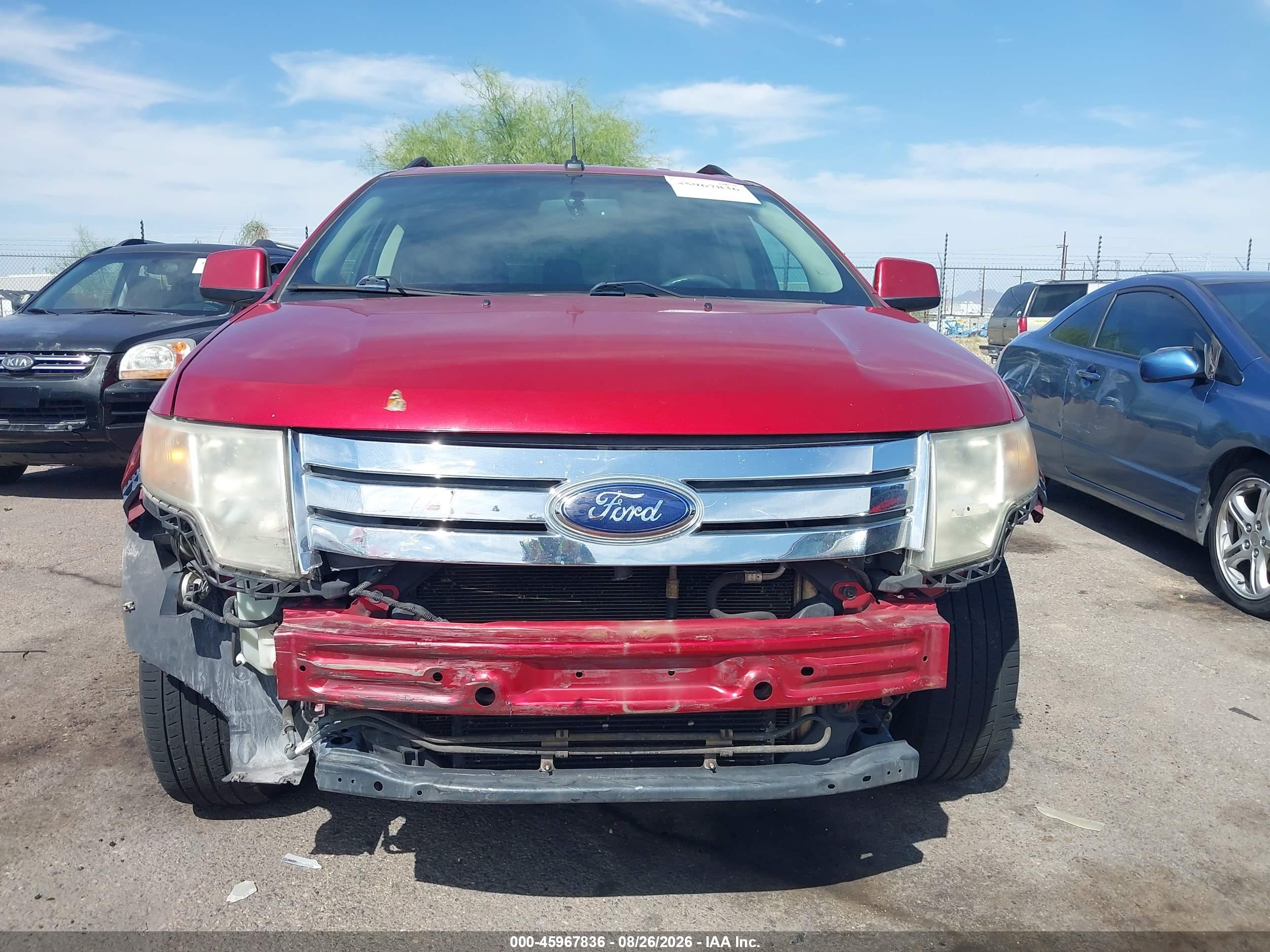 2008 Ford Edge Sel Красный vin: 2FMDK38C78BA18335