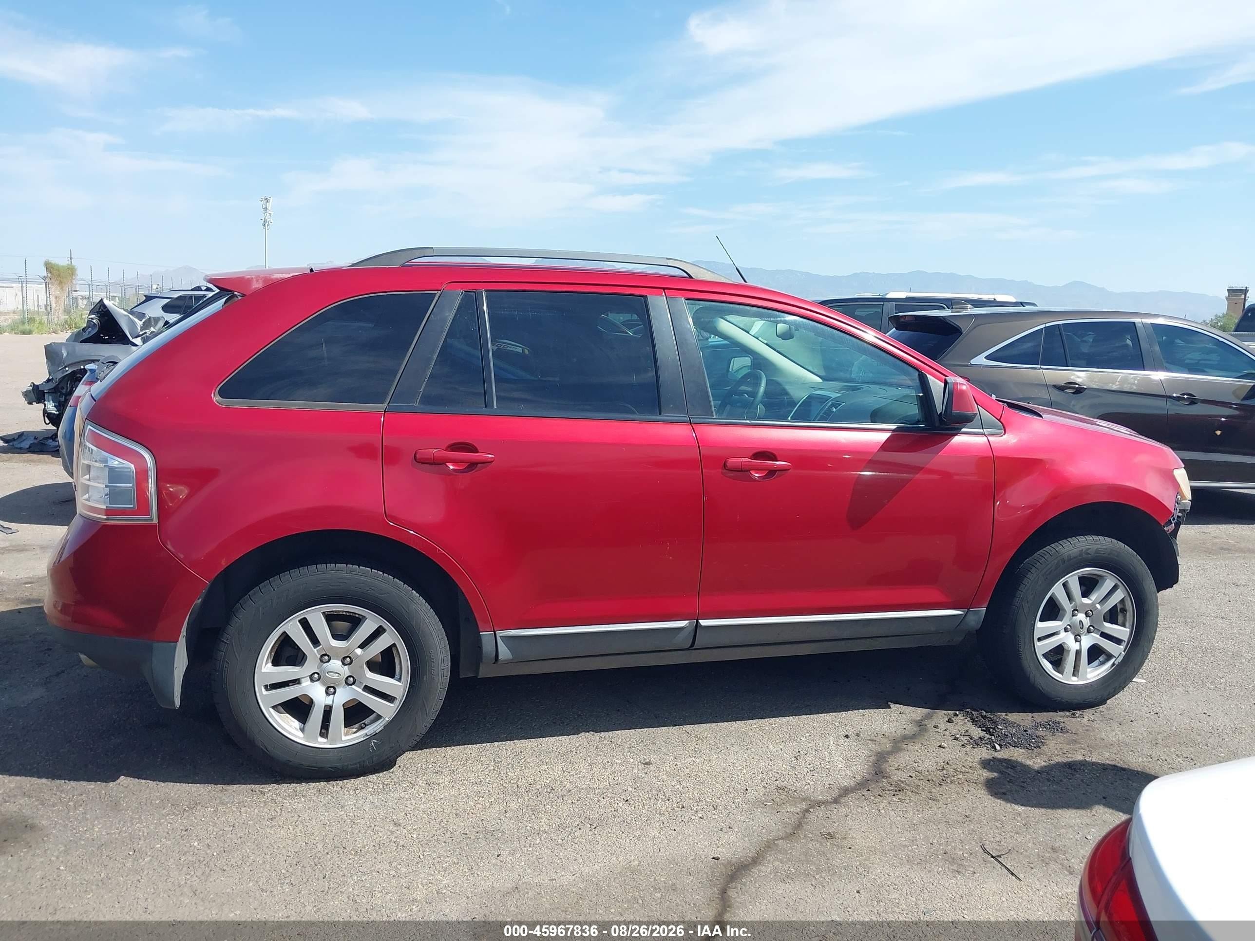 2008 Ford Edge Sel Красный vin: 2FMDK38C78BA18335