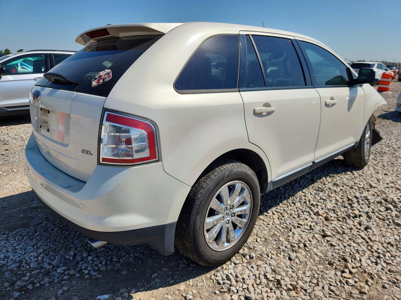 2008 Ford Edge Sel White vin: 2FMDK38C78BA67342