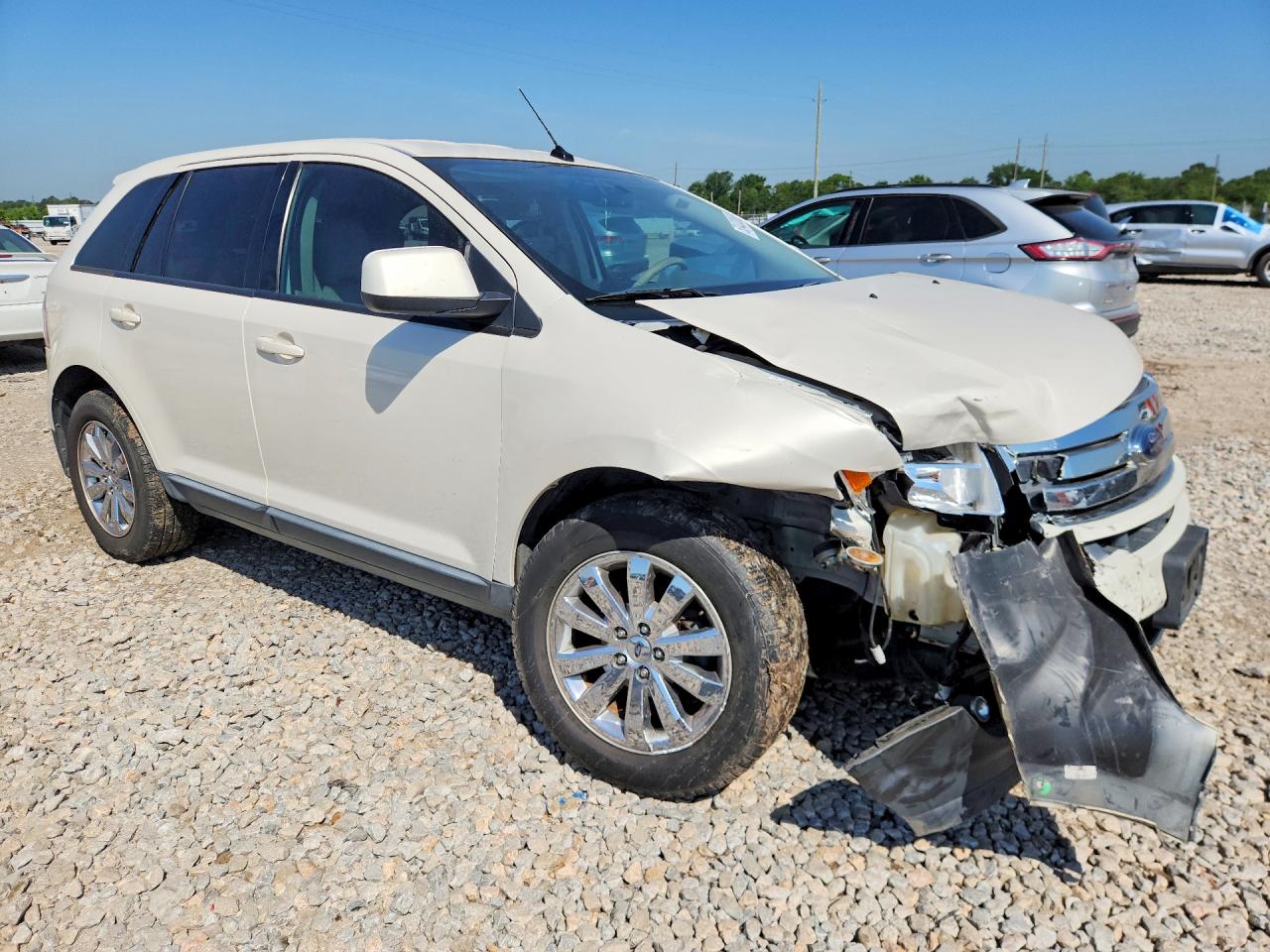 2008 Ford Edge Sel White vin: 2FMDK38C78BA67342
