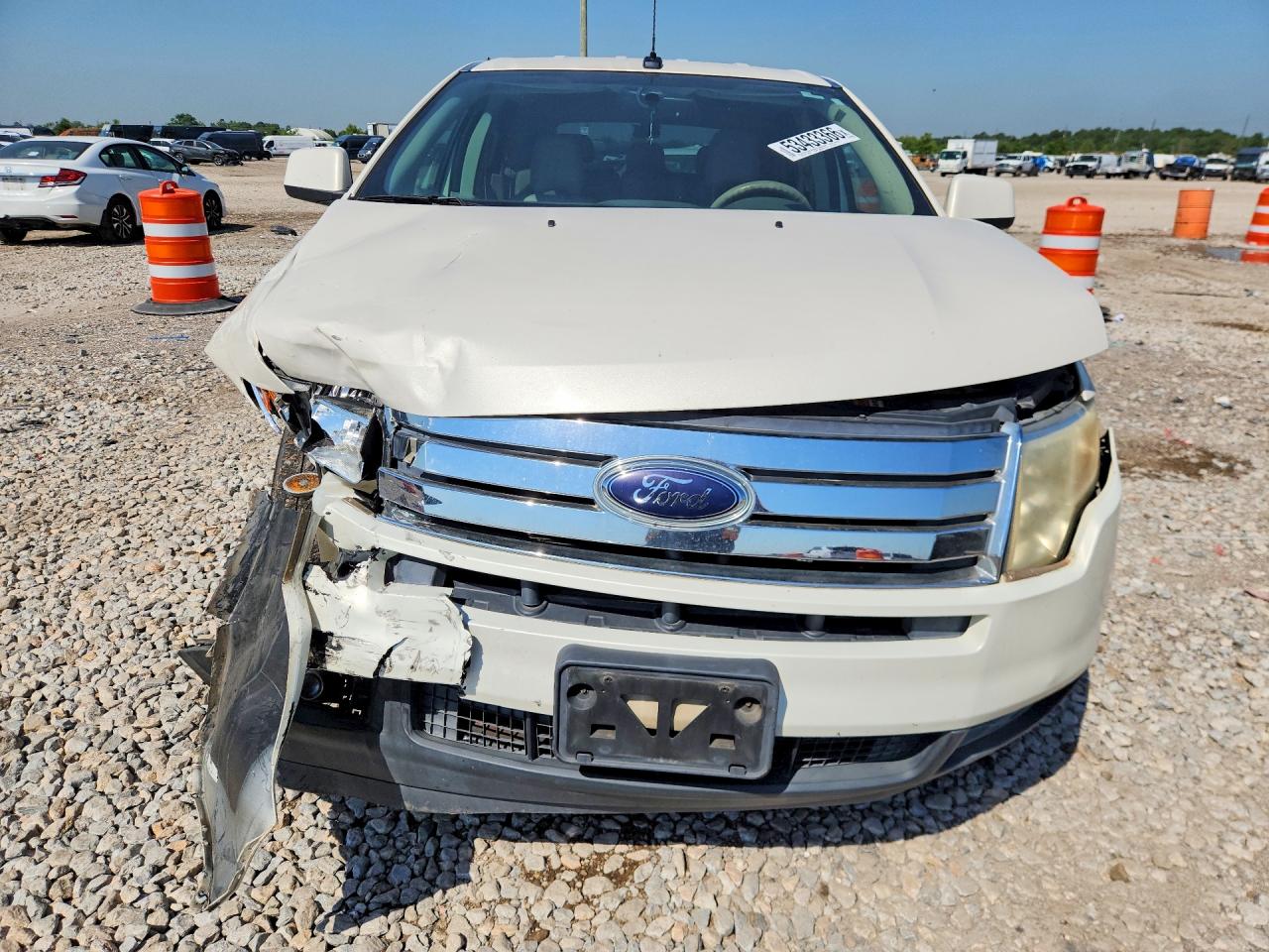 2008 Ford Edge Sel White vin: 2FMDK38C78BA67342