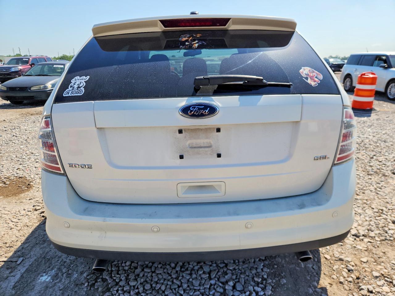 2008 Ford Edge Sel White vin: 2FMDK38C78BA67342