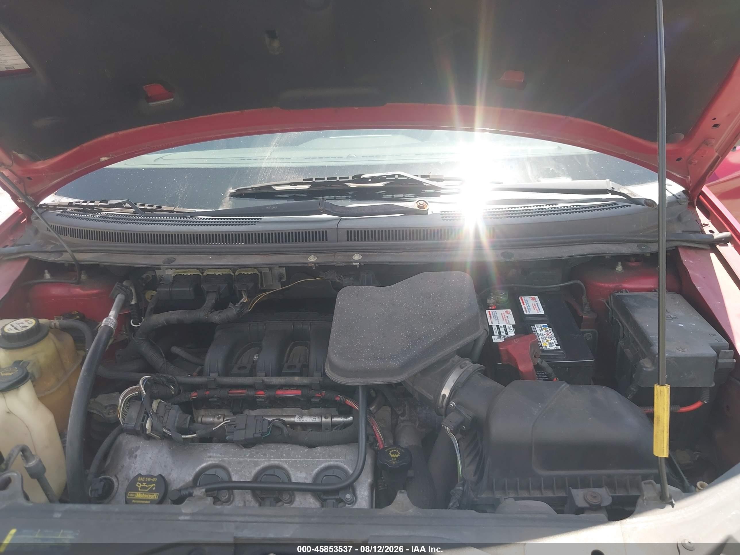 2008 Ford Edge Sel Red vin: 2FMDK38C78BA91012