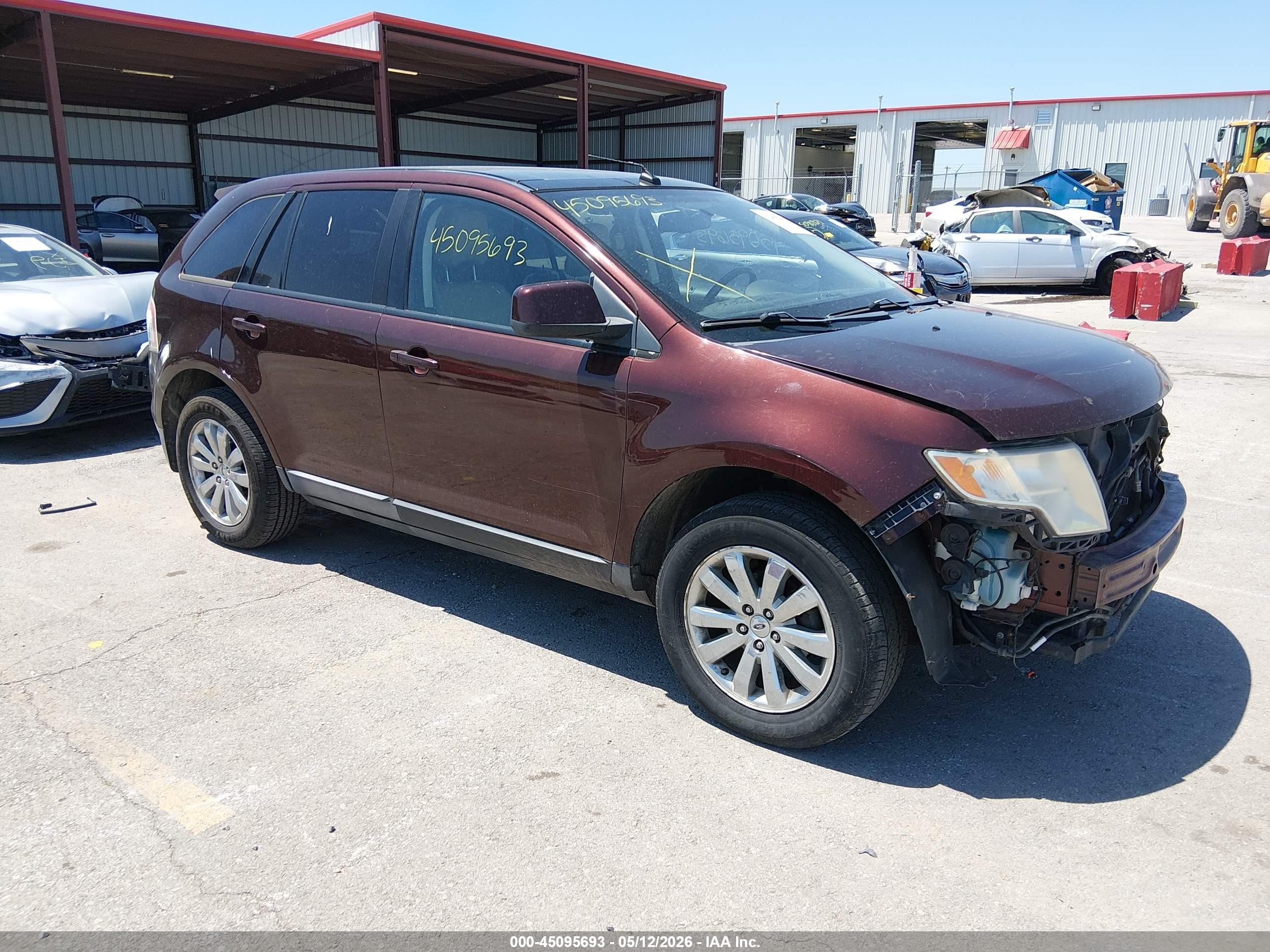 2009 Ford Edge Sel Maroon vin: 2FMDK38C79BA54141