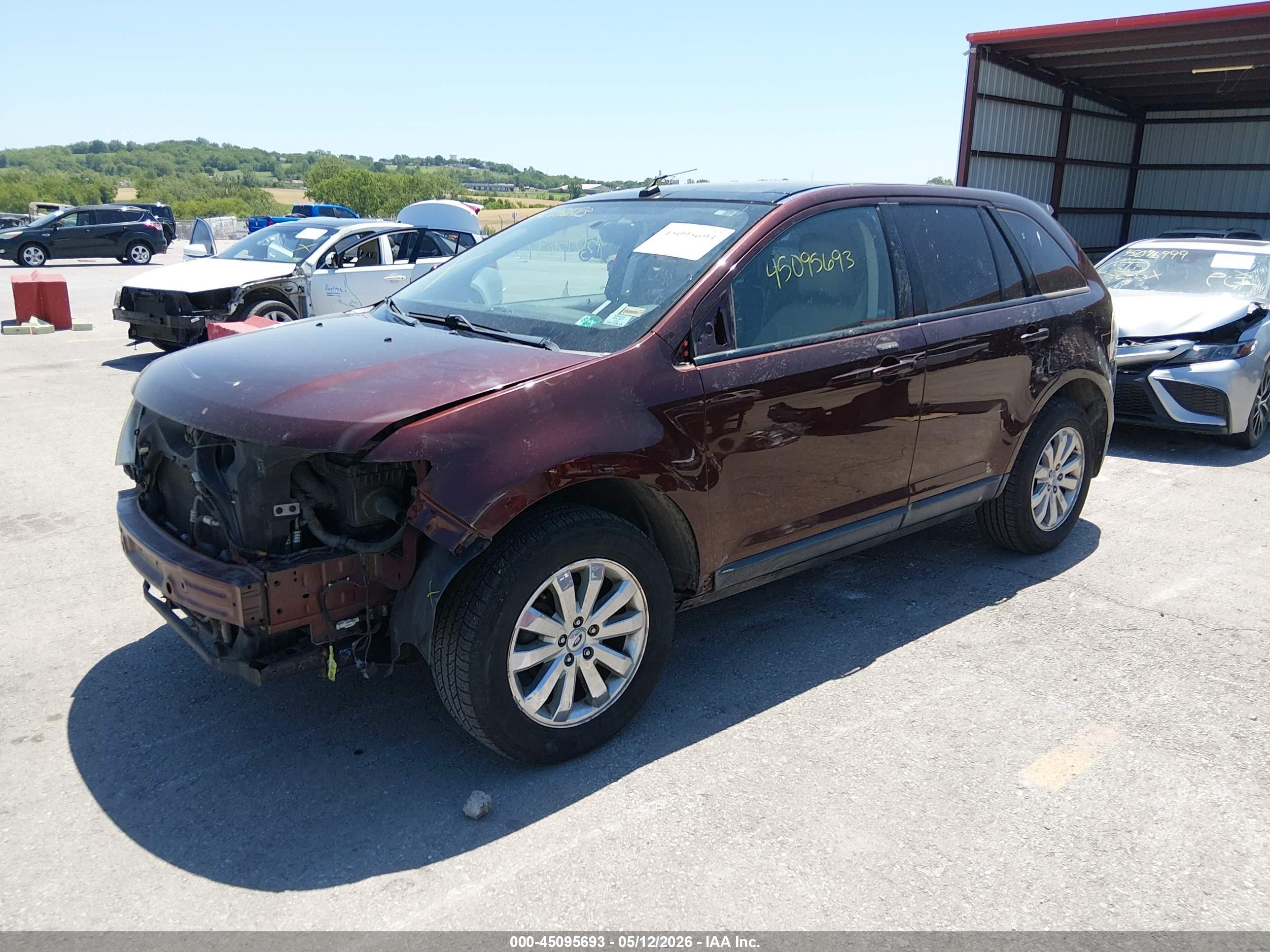 2009 Ford Edge Sel Maroon vin: 2FMDK38C79BA54141