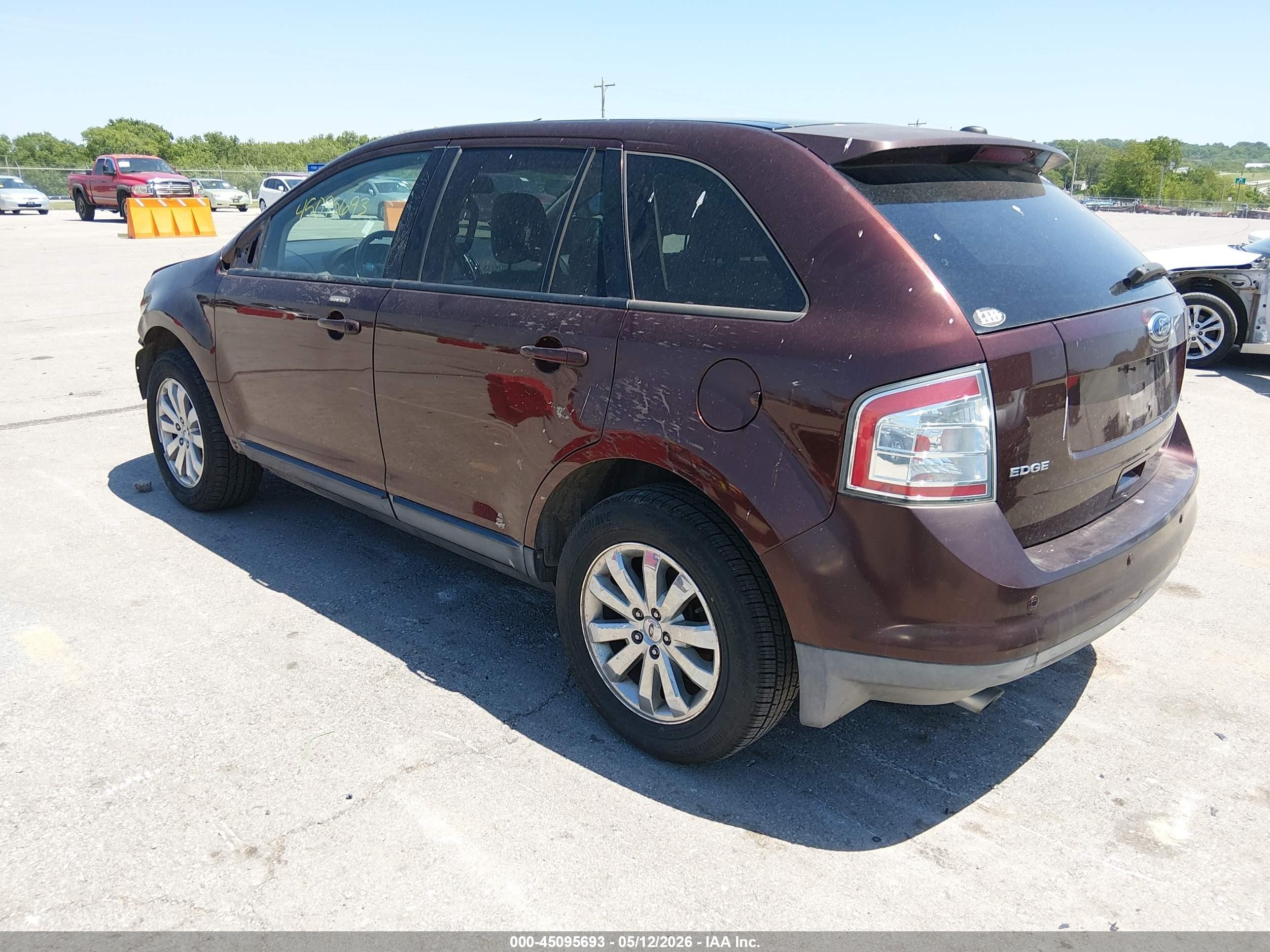 2009 Ford Edge Sel Maroon vin: 2FMDK38C79BA54141