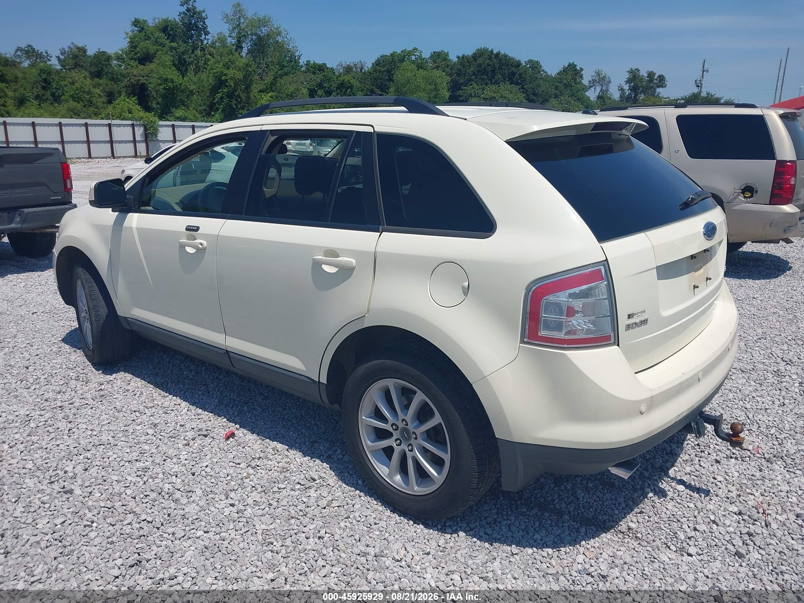 2007 Ford Edge Sel Кремовый vin: 2FMDK38C87BA30587