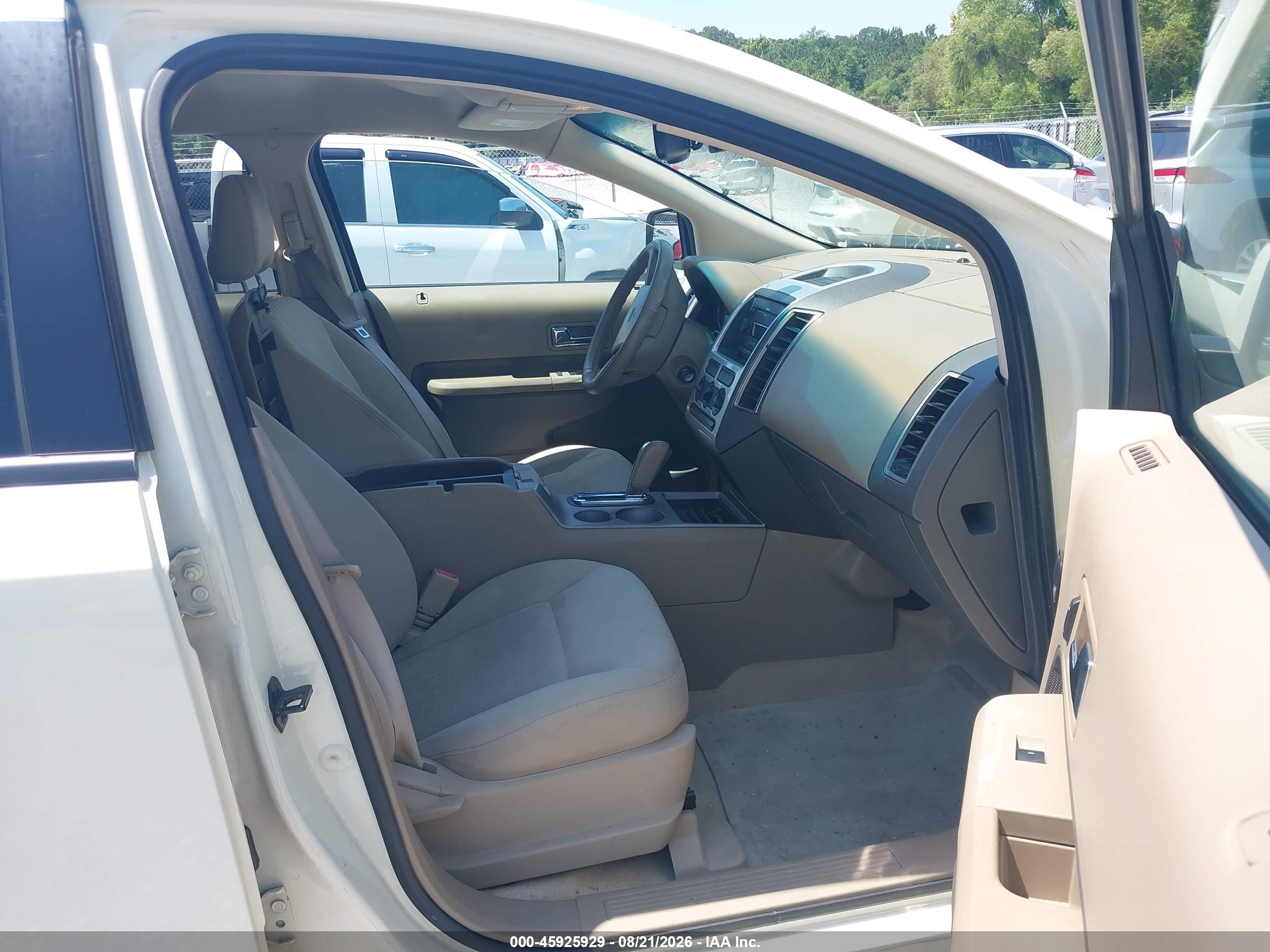2007 Ford Edge Sel Кремовый vin: 2FMDK38C87BA30587