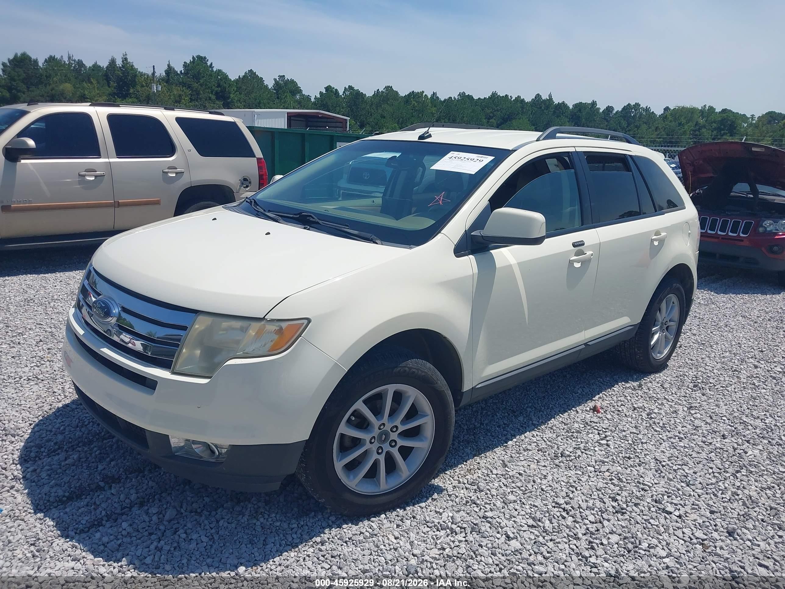2007 Ford Edge Sel Кремовый vin: 2FMDK38C87BA30587