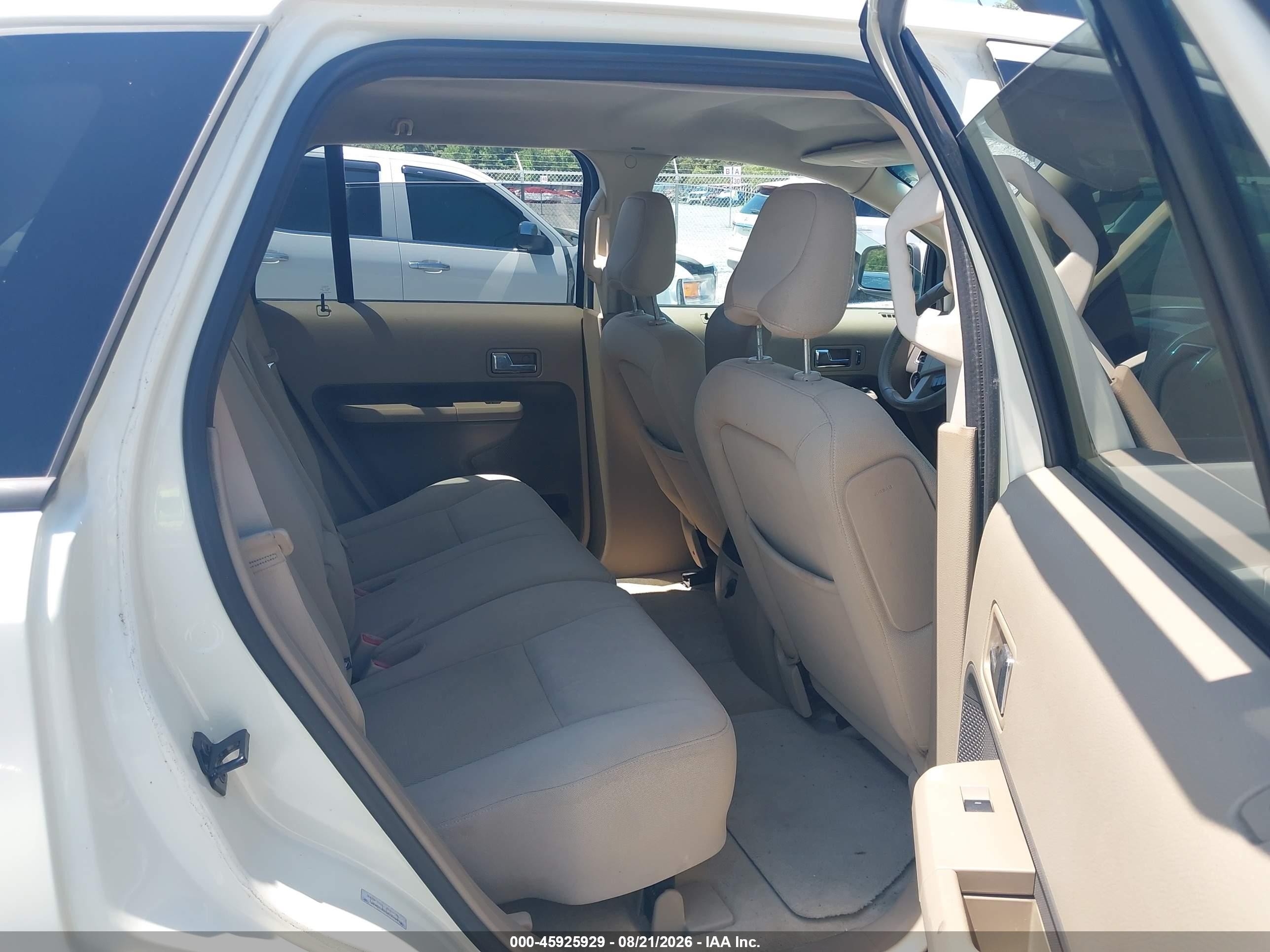 2007 Ford Edge Sel Кремовый vin: 2FMDK38C87BA30587
