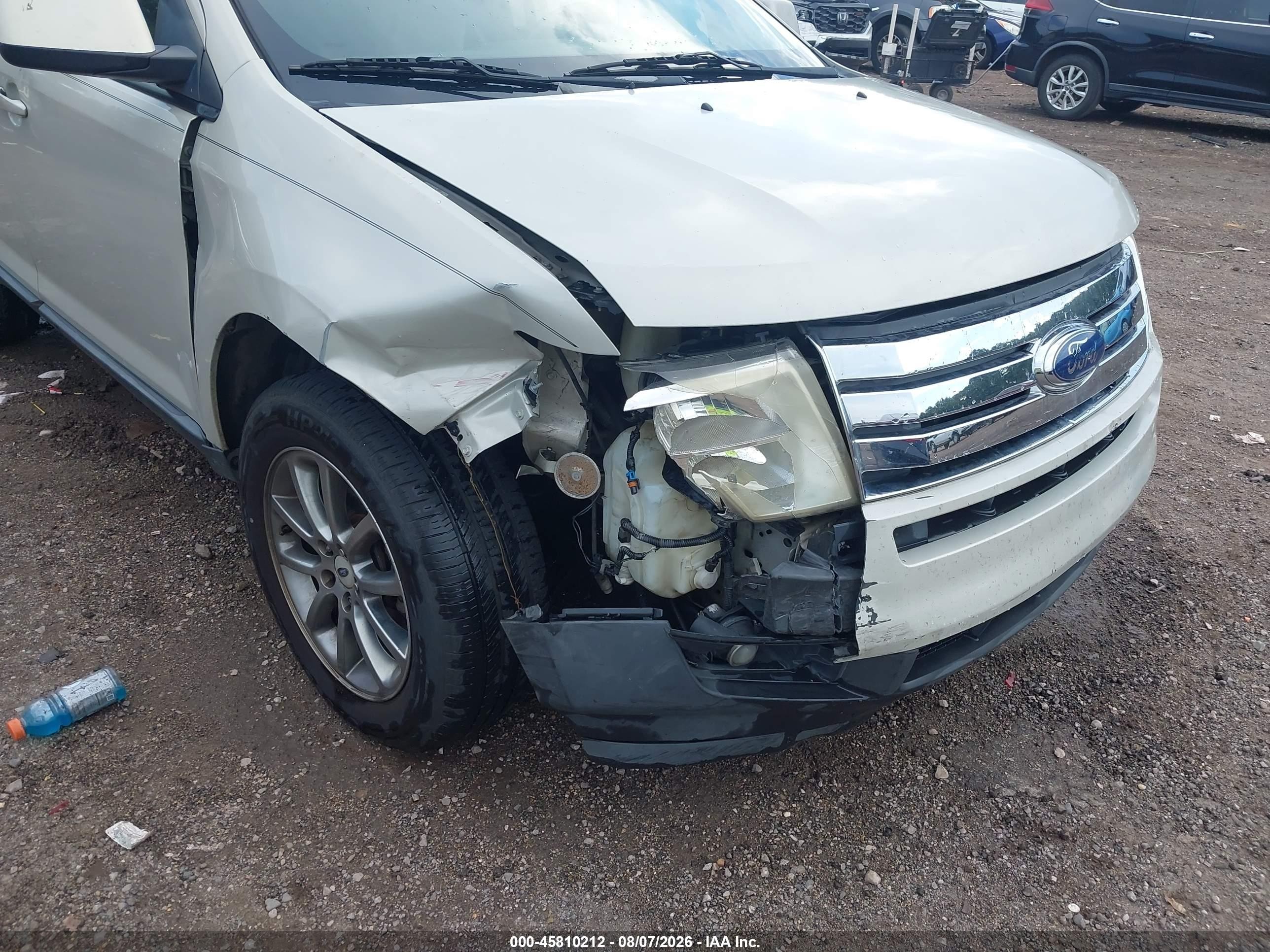 2007 Ford Edge Sel White vin: 2FMDK38C87BB55007