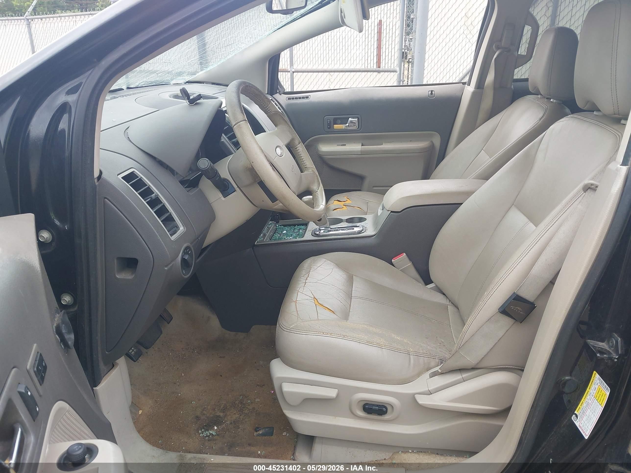 2008 Ford Edge Sel Black vin: 2FMDK38C88BA36312