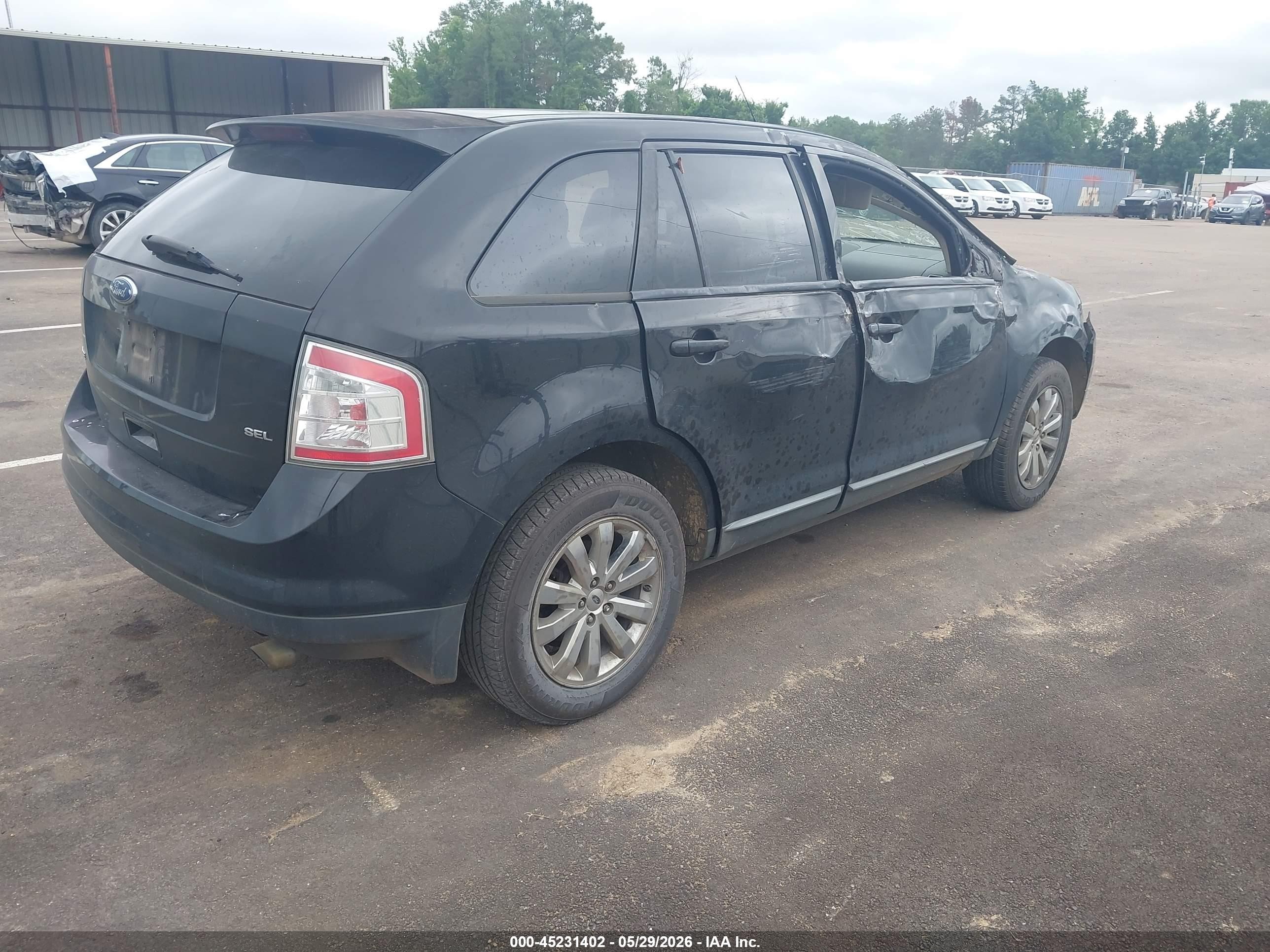 2008 Ford Edge Sel Black vin: 2FMDK38C88BA36312