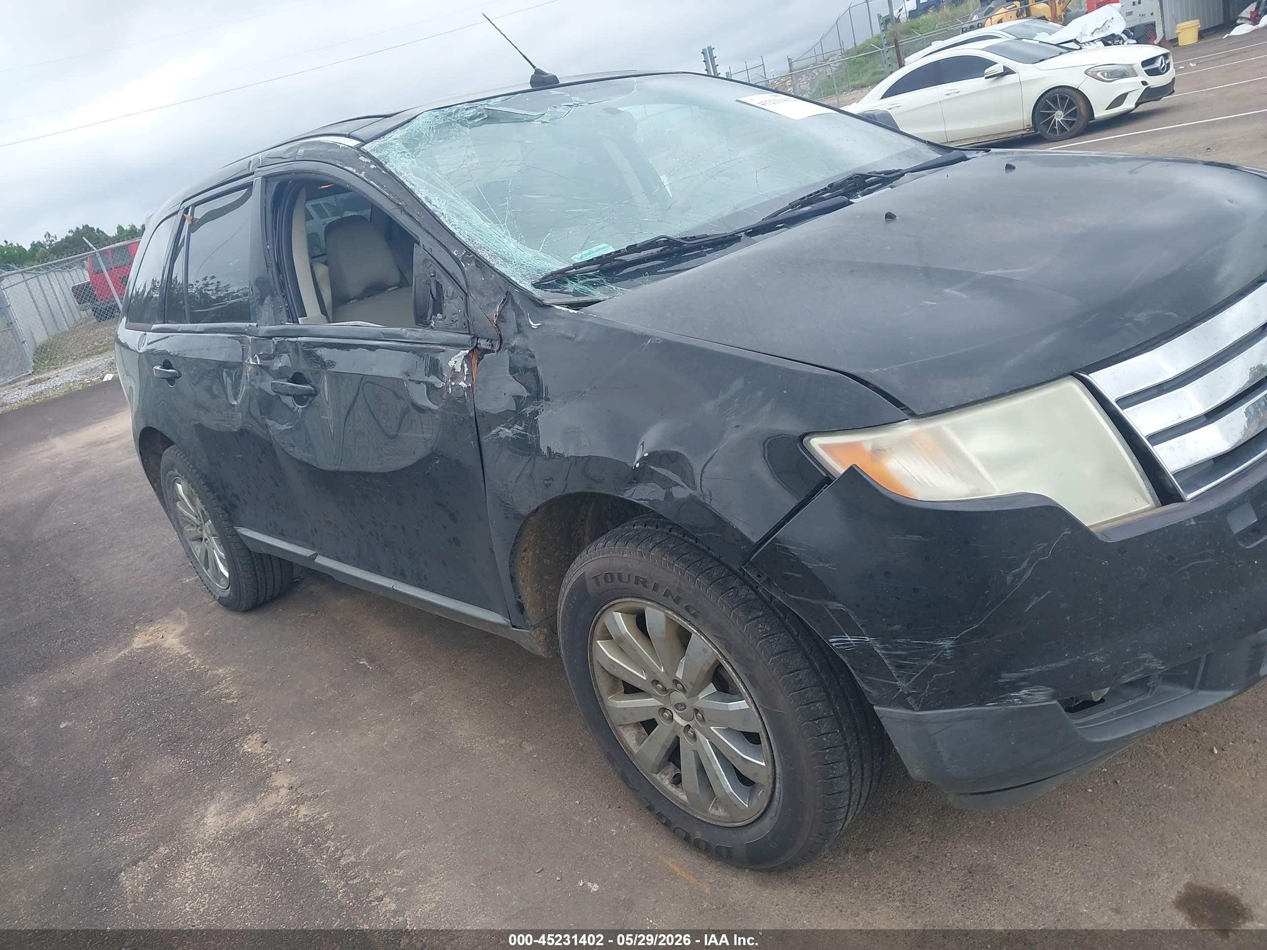2008 Ford Edge Sel Black vin: 2FMDK38C88BA36312
