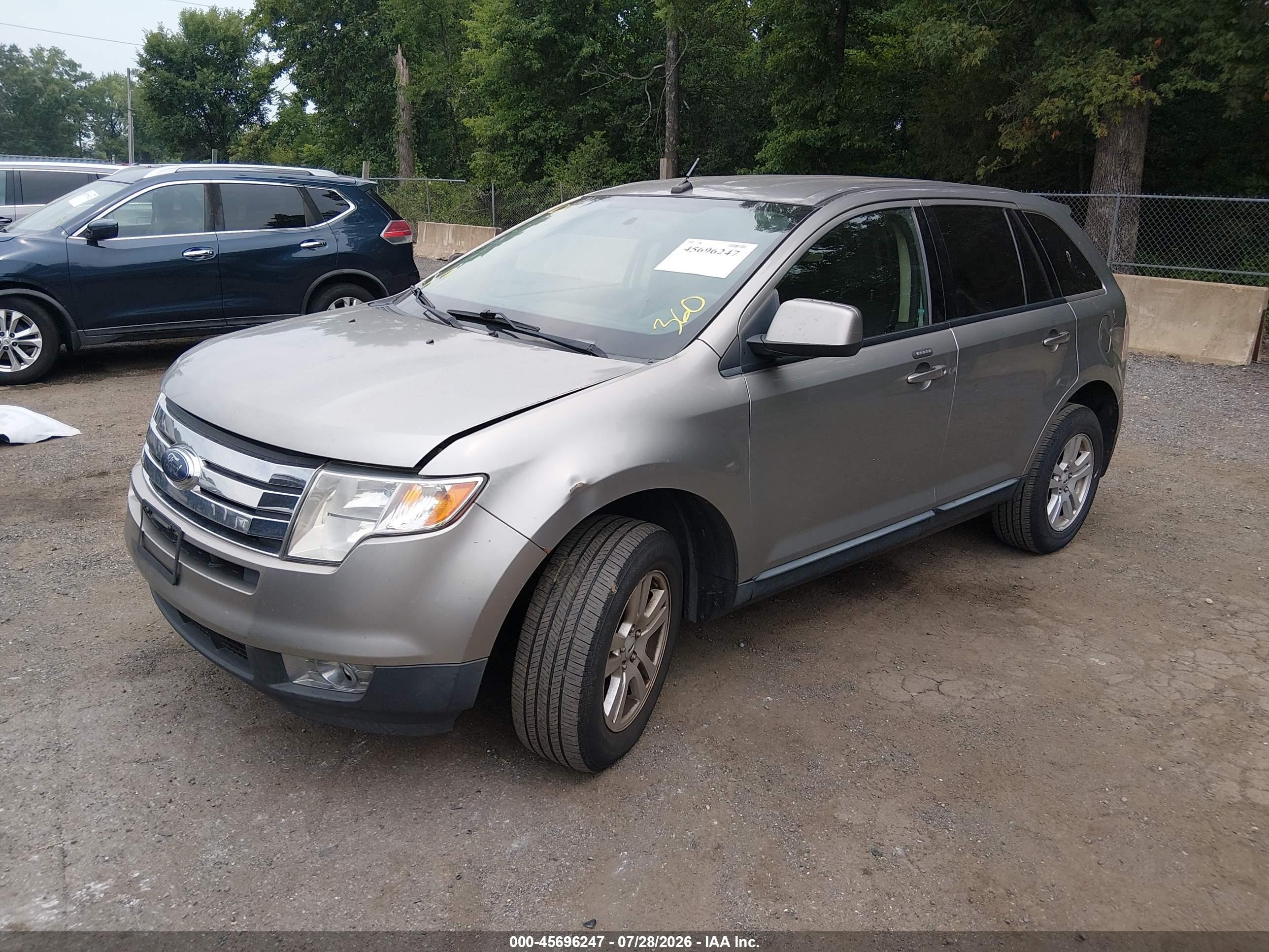 2008 Ford Edge Sel Gold vin: 2FMDK38C88BA40053