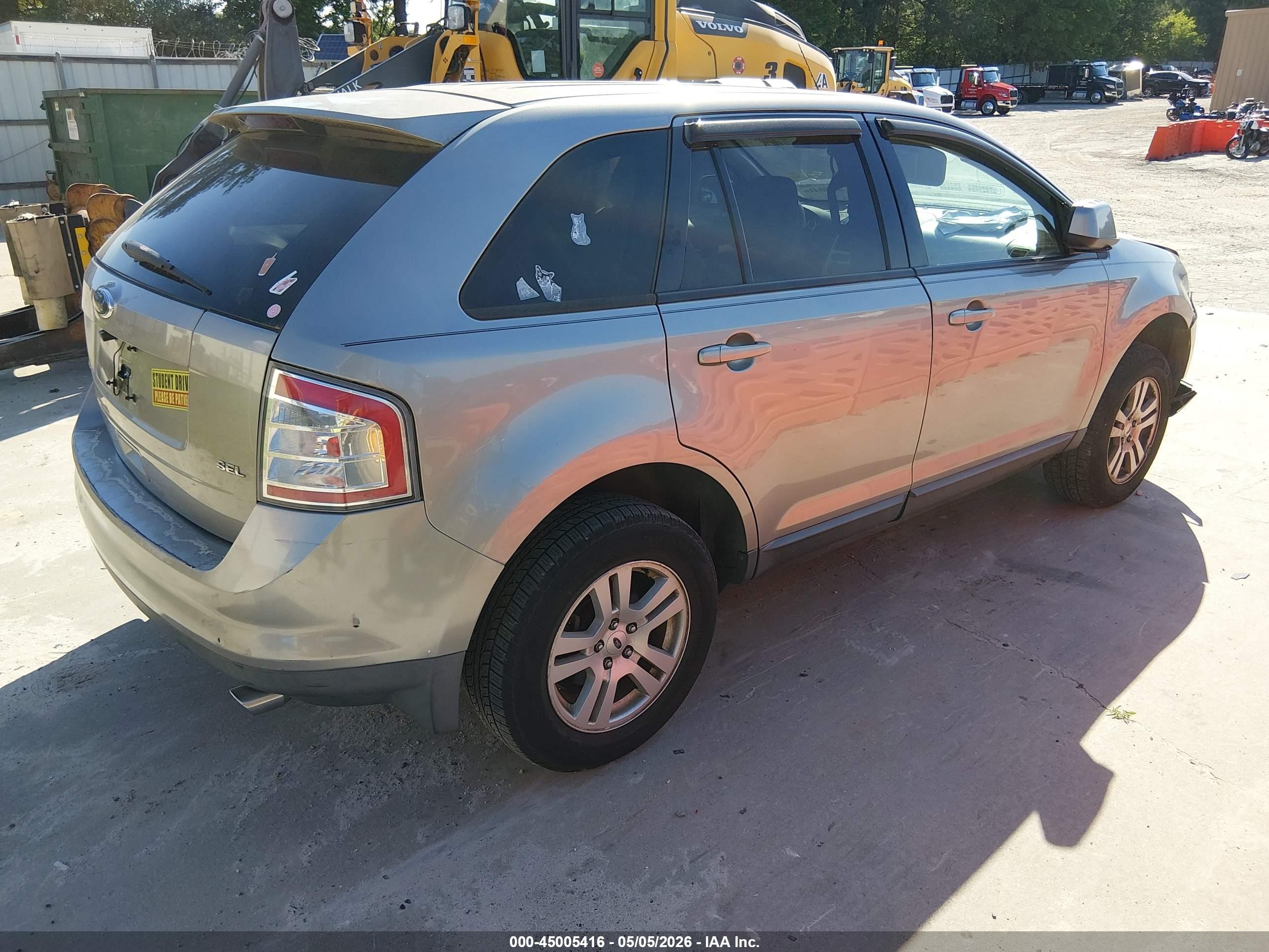 2008 Ford Edge Sel Gray vin: 2FMDK38C88BA51425