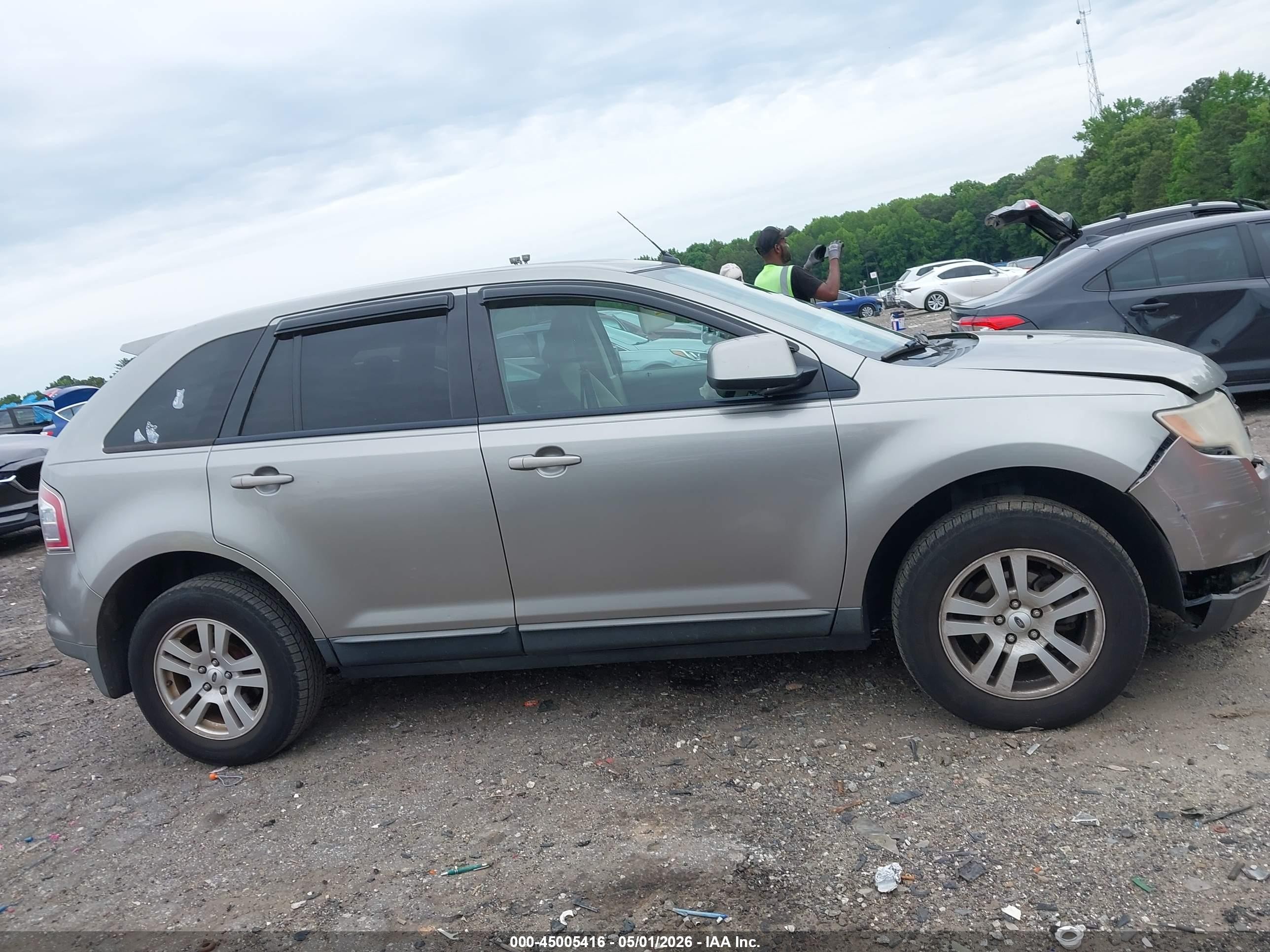 2008 Ford Edge Sel Gray vin: 2FMDK38C88BA51425