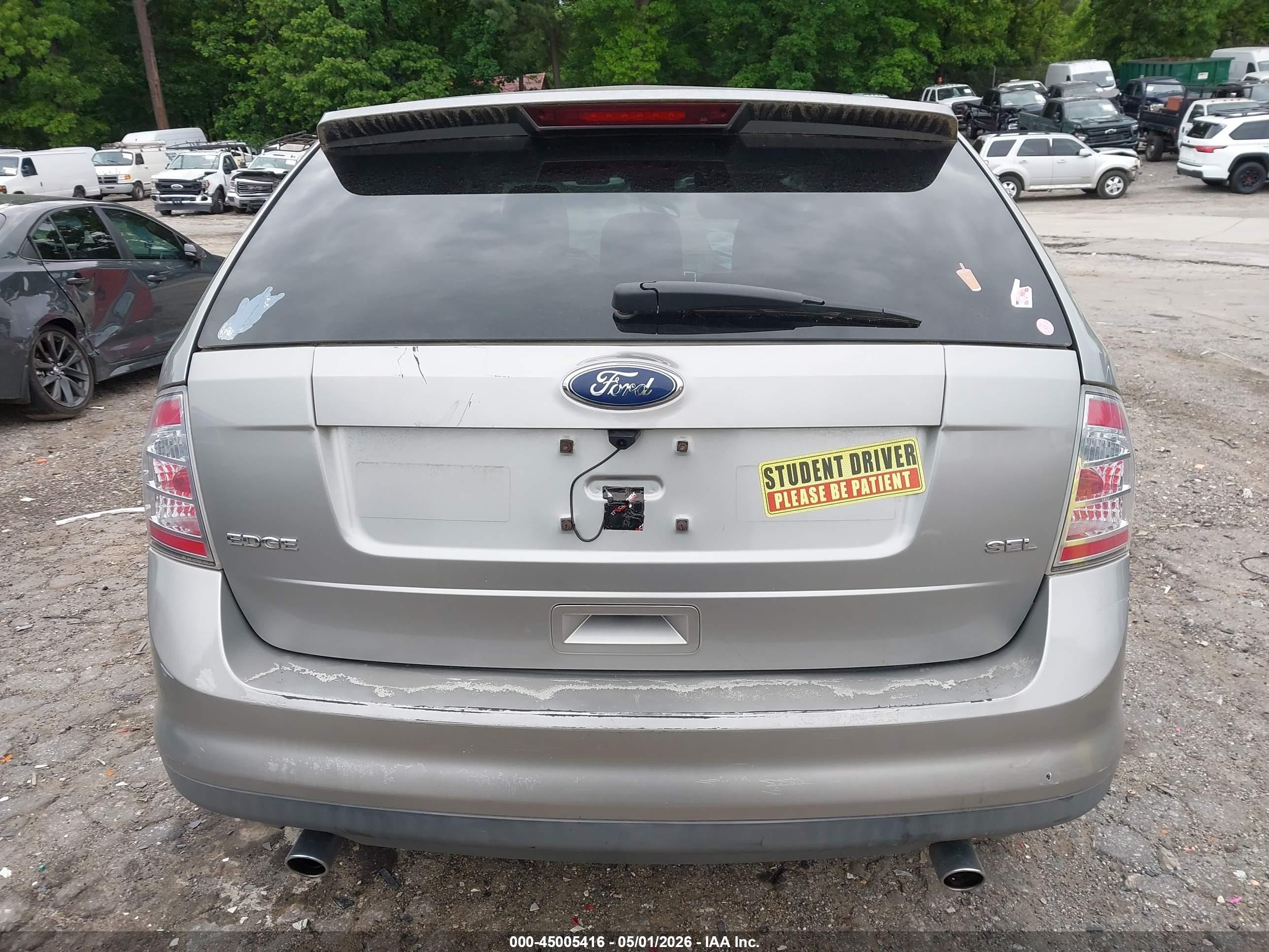 2008 Ford Edge Sel Gray vin: 2FMDK38C88BA51425