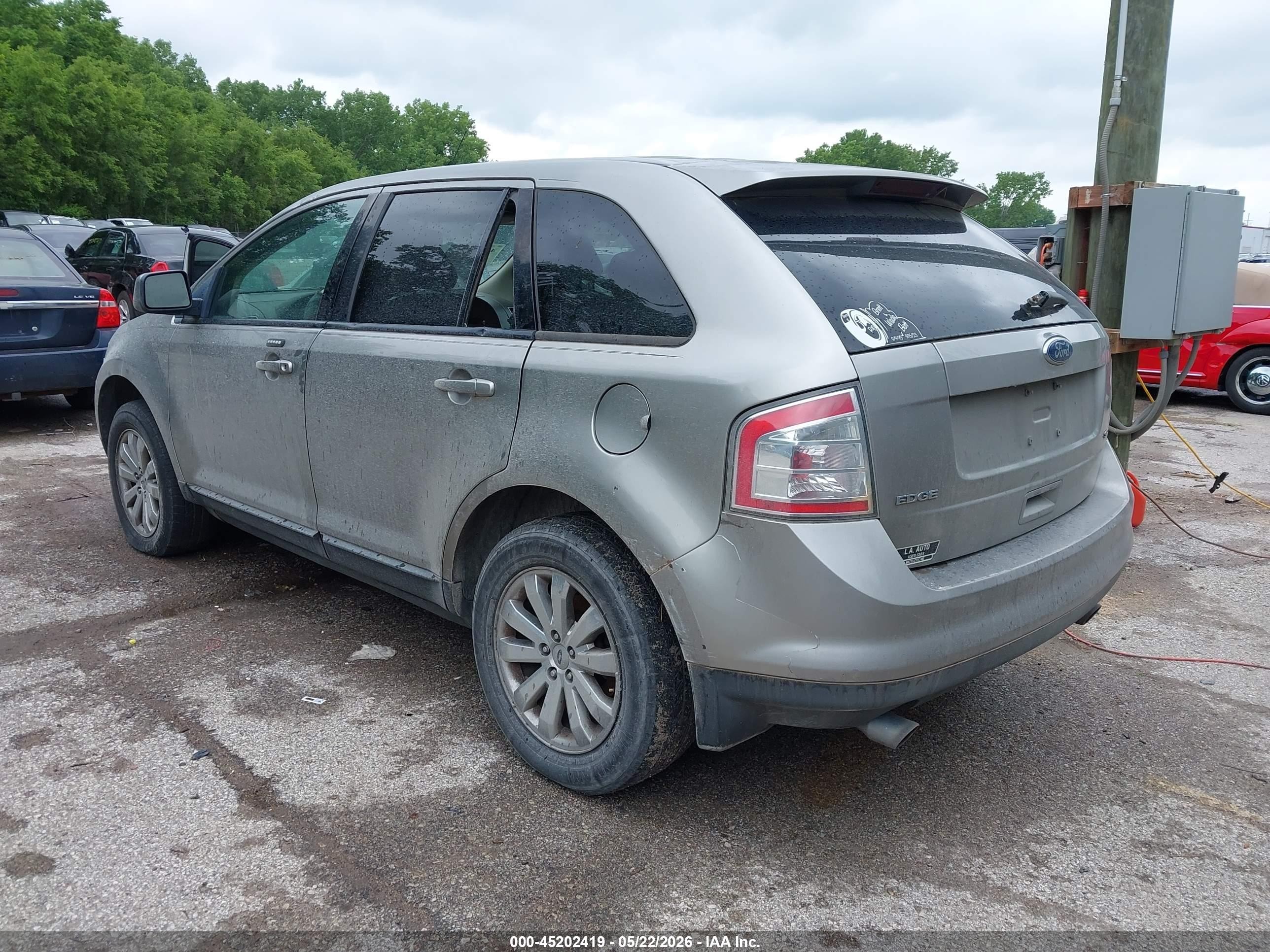 2008 Ford Edge Sel Silver vin: 2FMDK38C88BB05855