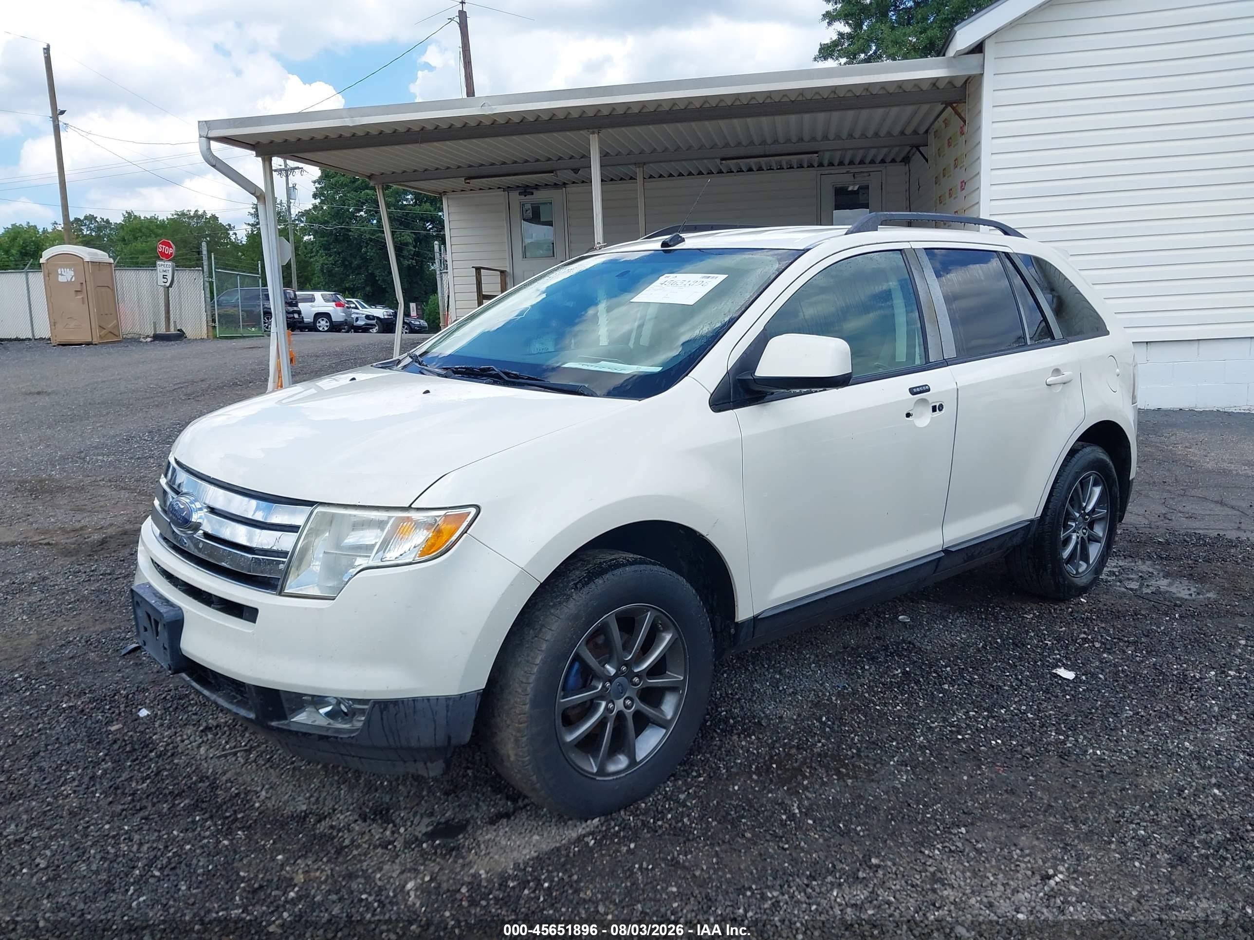 2008 Ford Edge Sel Beige vin: 2FMDK38C88BB45630