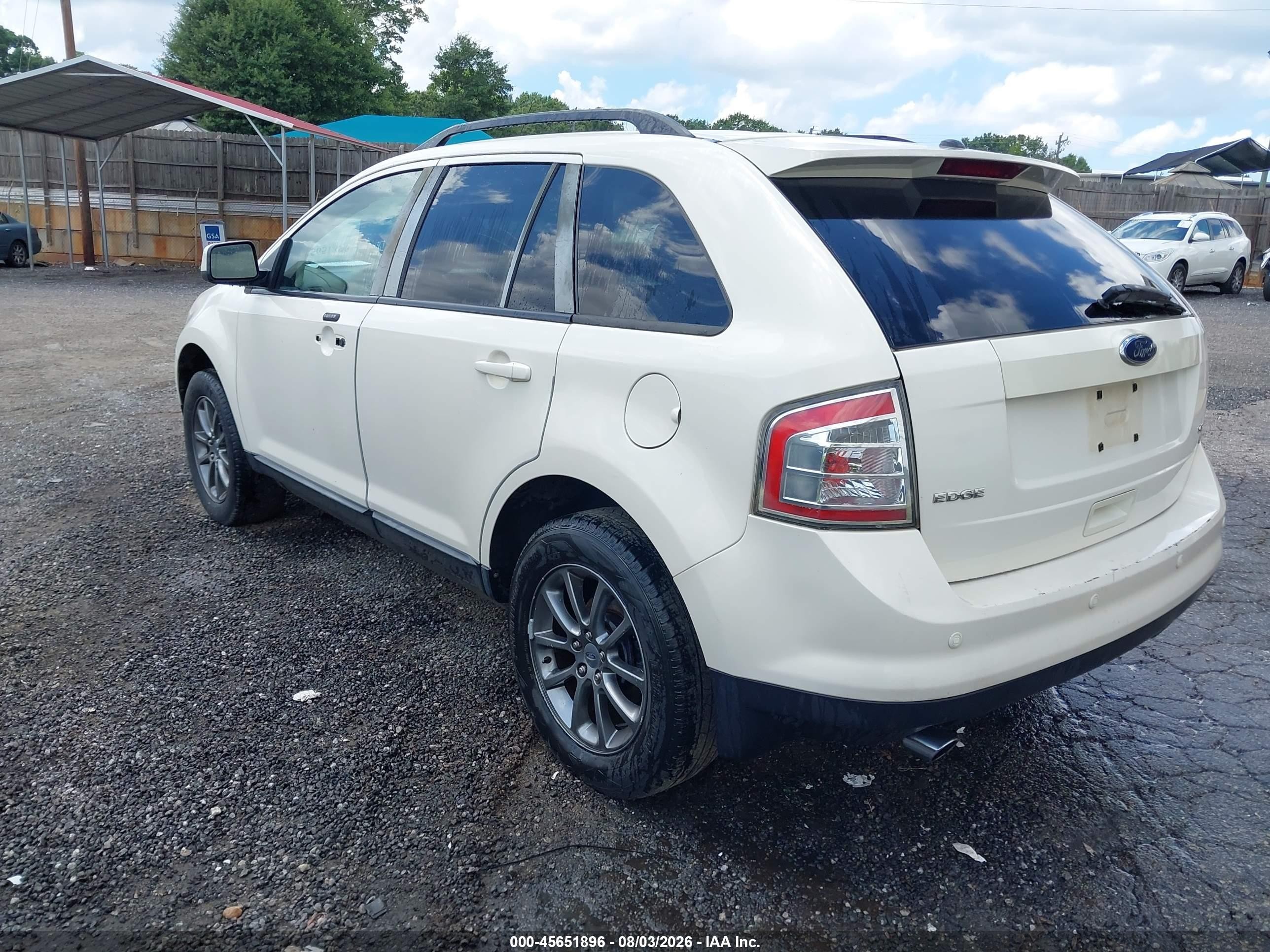 2008 Ford Edge Sel Beige vin: 2FMDK38C88BB45630
