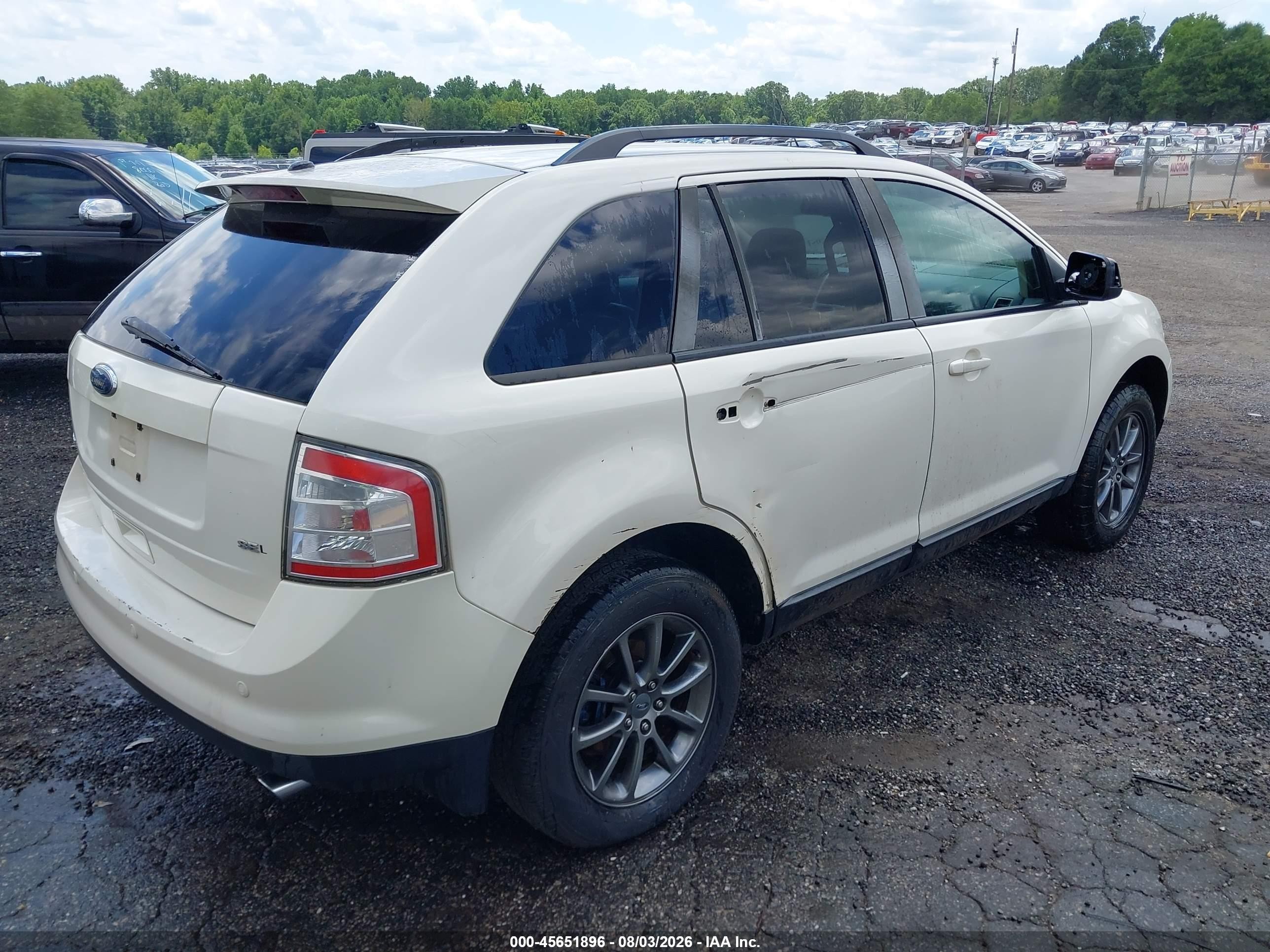 2008 Ford Edge Sel Beige vin: 2FMDK38C88BB45630