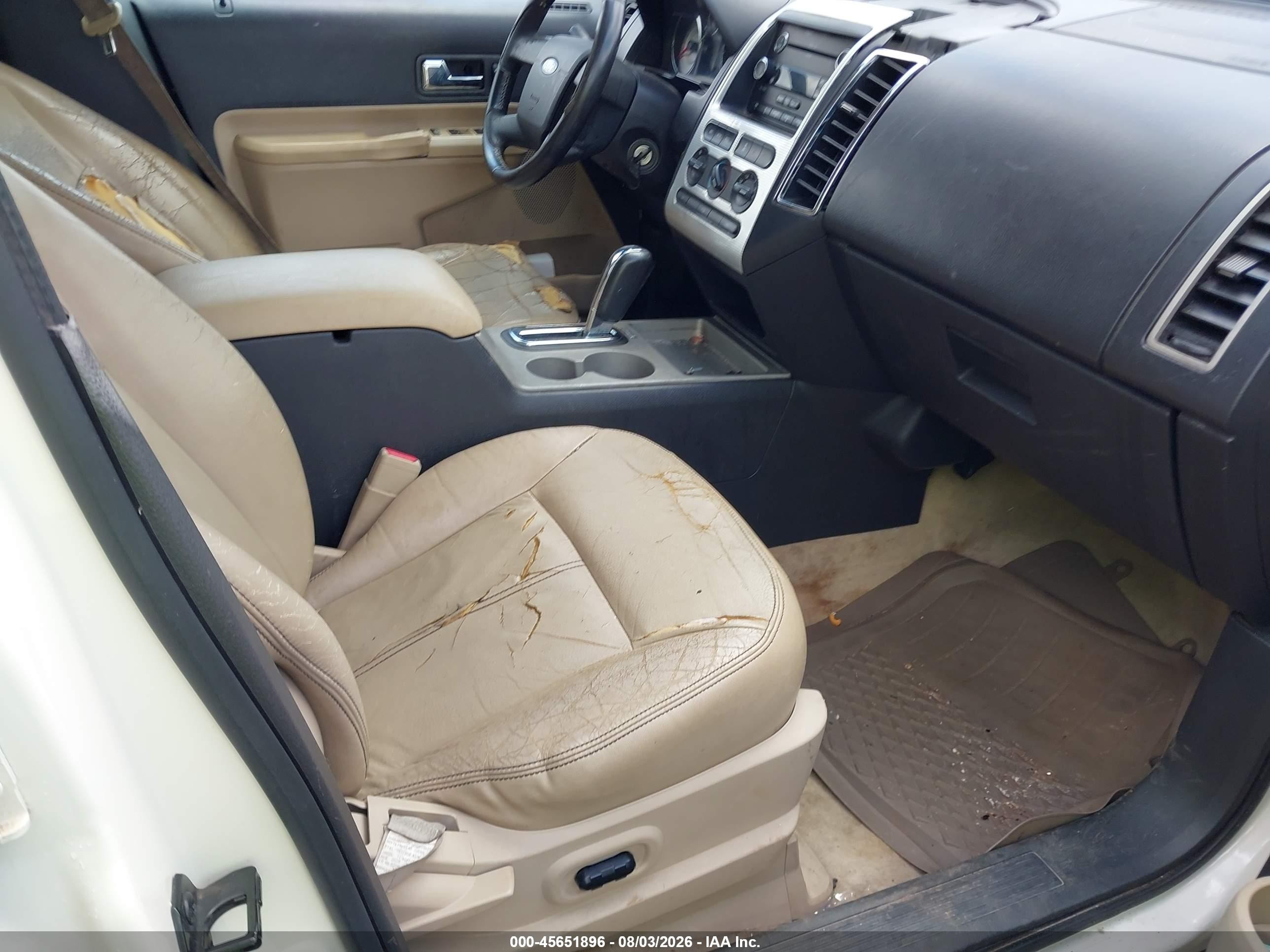 2008 Ford Edge Sel Beige vin: 2FMDK38C88BB45630