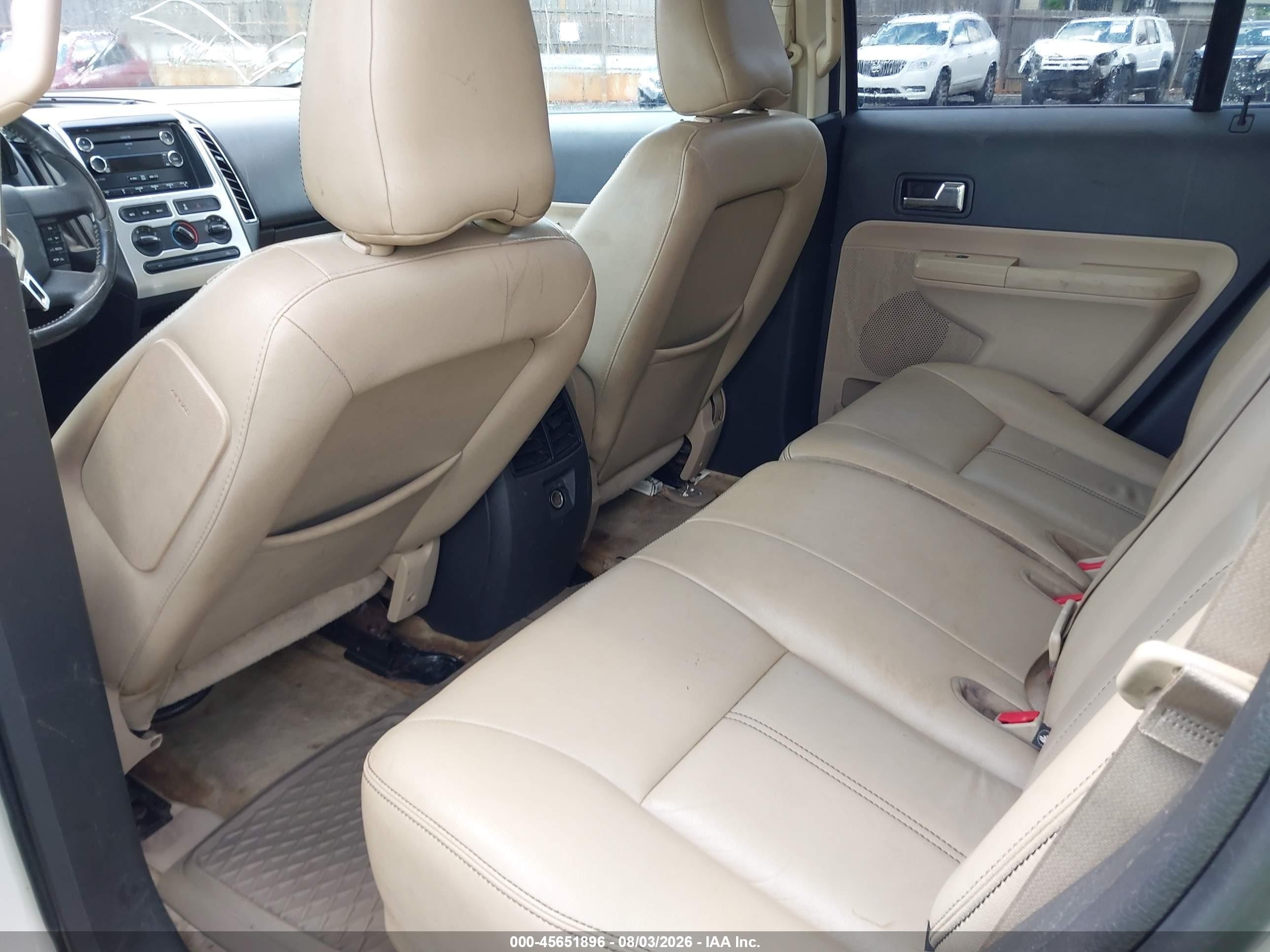 2008 Ford Edge Sel Beige vin: 2FMDK38C88BB45630