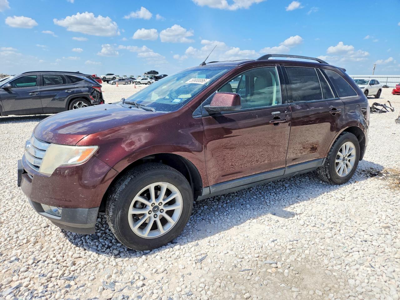 2009 Ford Edge Sel Burgundy vin: 2FMDK38C89BA53869