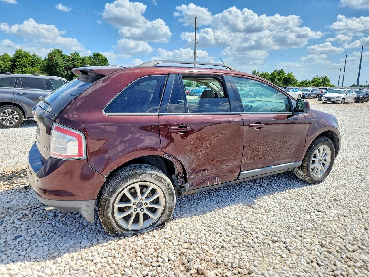 2009 Ford Edge Sel Burgundy vin: 2FMDK38C89BA53869