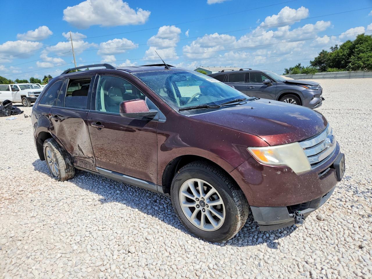 2009 Ford Edge Sel Burgundy vin: 2FMDK38C89BA53869