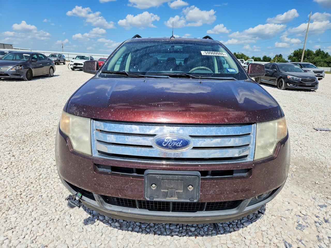 2009 Ford Edge Sel Burgundy vin: 2FMDK38C89BA53869