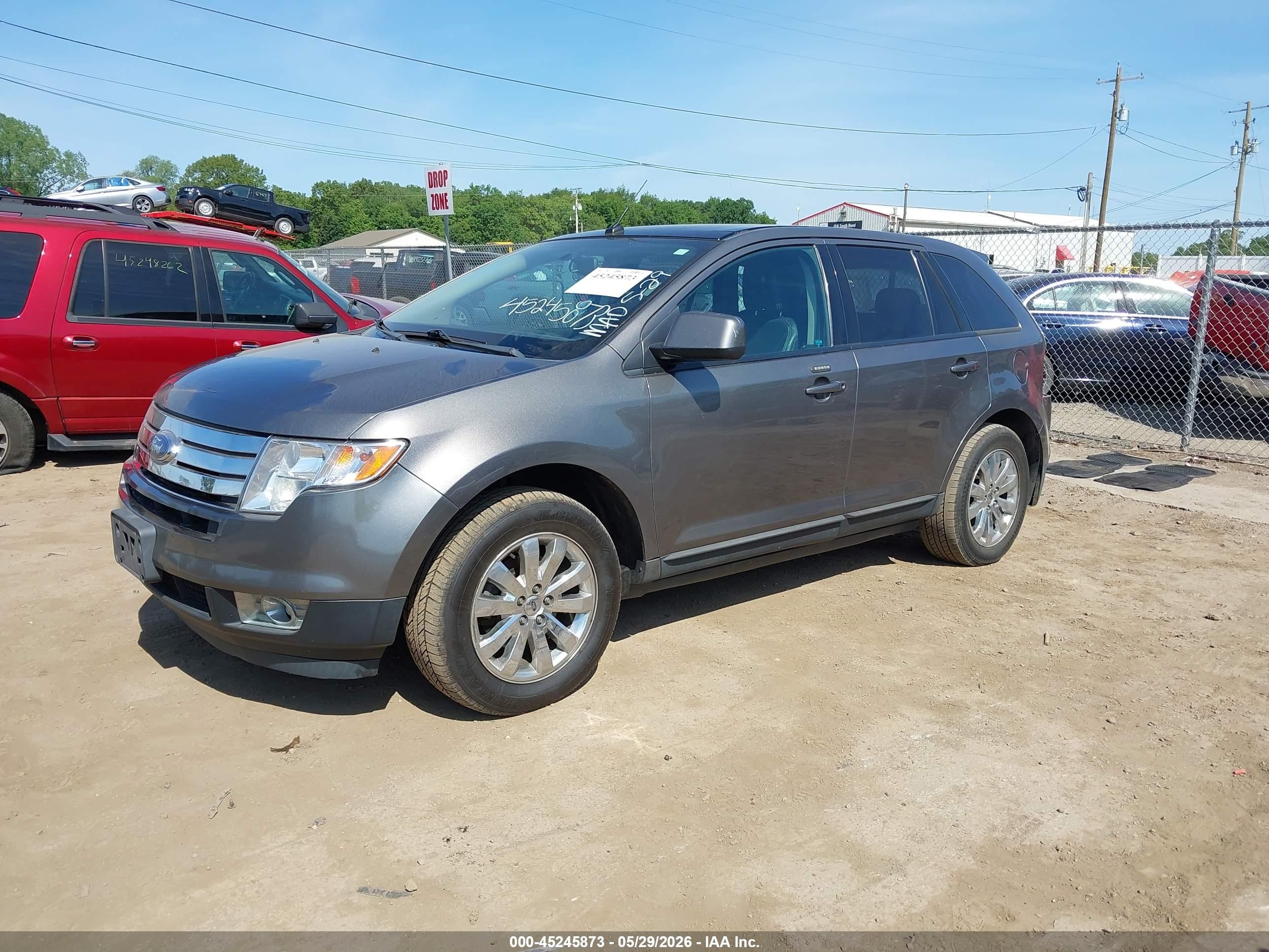 2009 Ford Edge Sel Gray vin: 2FMDK38C89BA95507