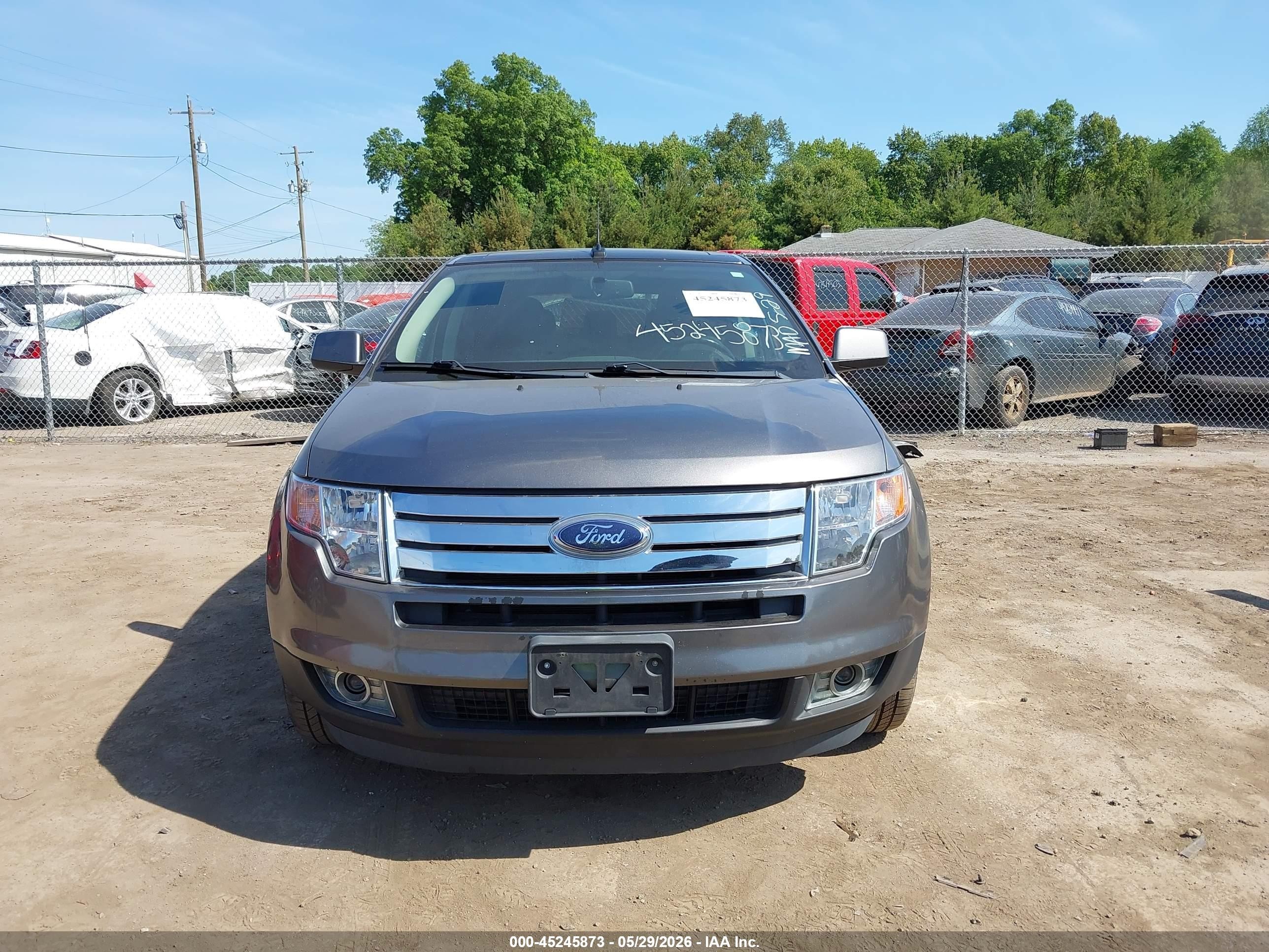 2009 Ford Edge Sel Gray vin: 2FMDK38C89BA95507