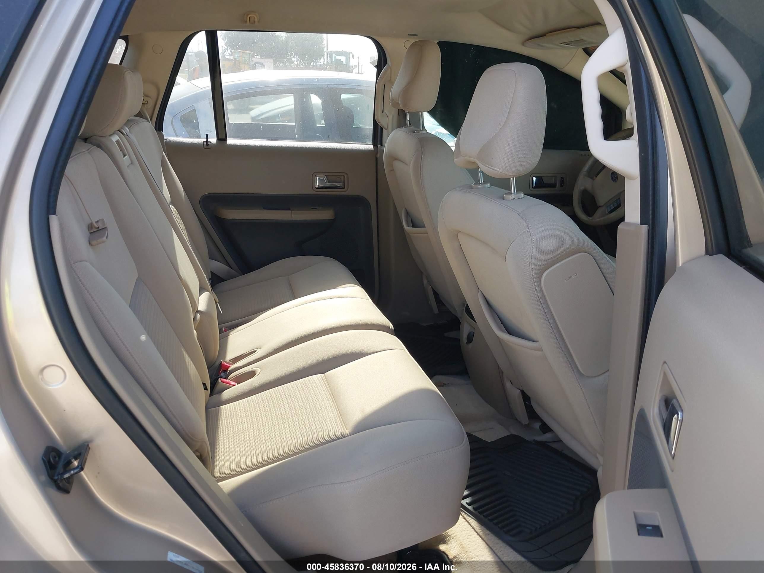 2007 Ford Edge Sel Gold vin: 2FMDK38C97BA27312