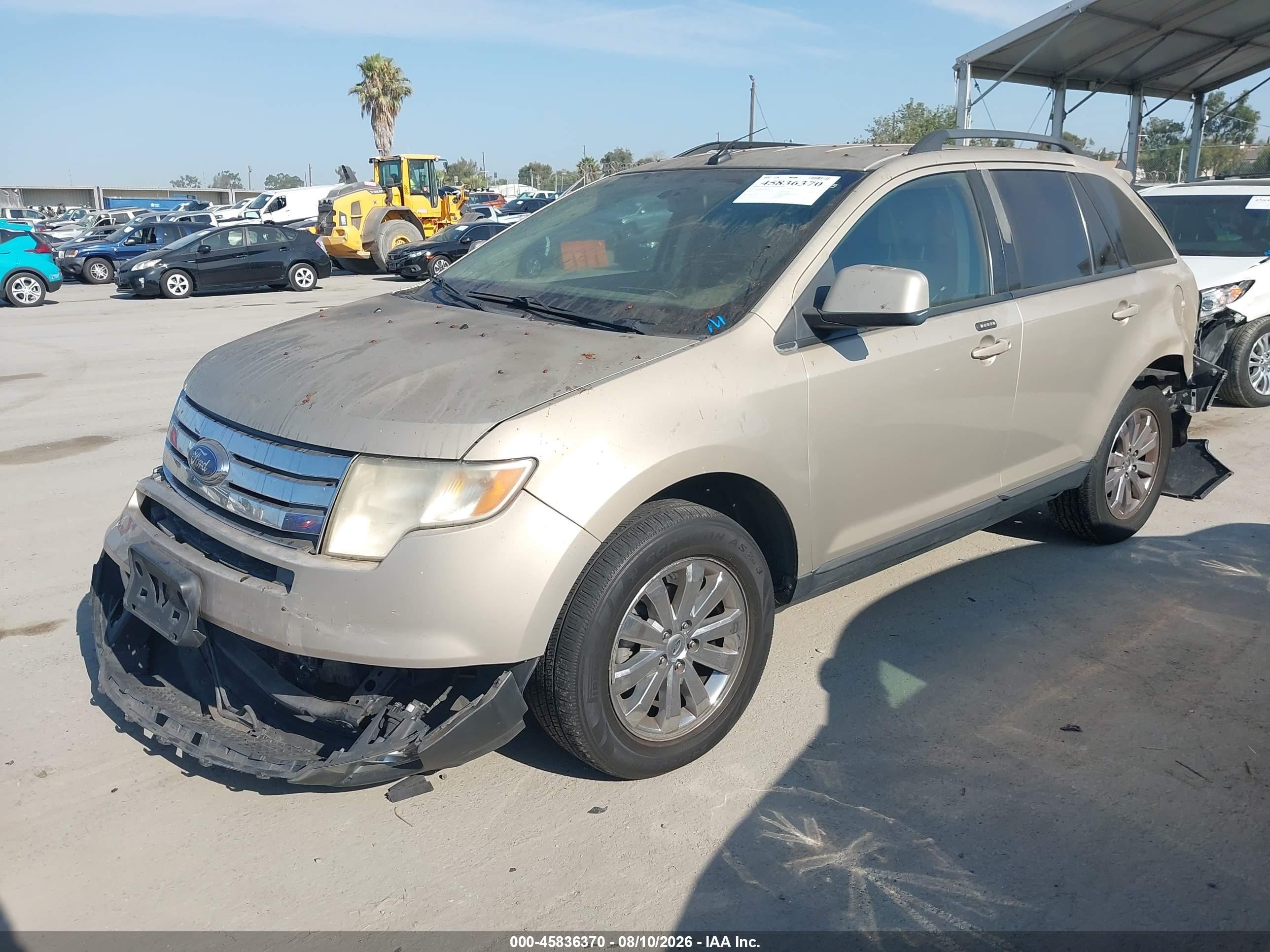 2007 Ford Edge Sel Gold vin: 2FMDK38C97BA27312