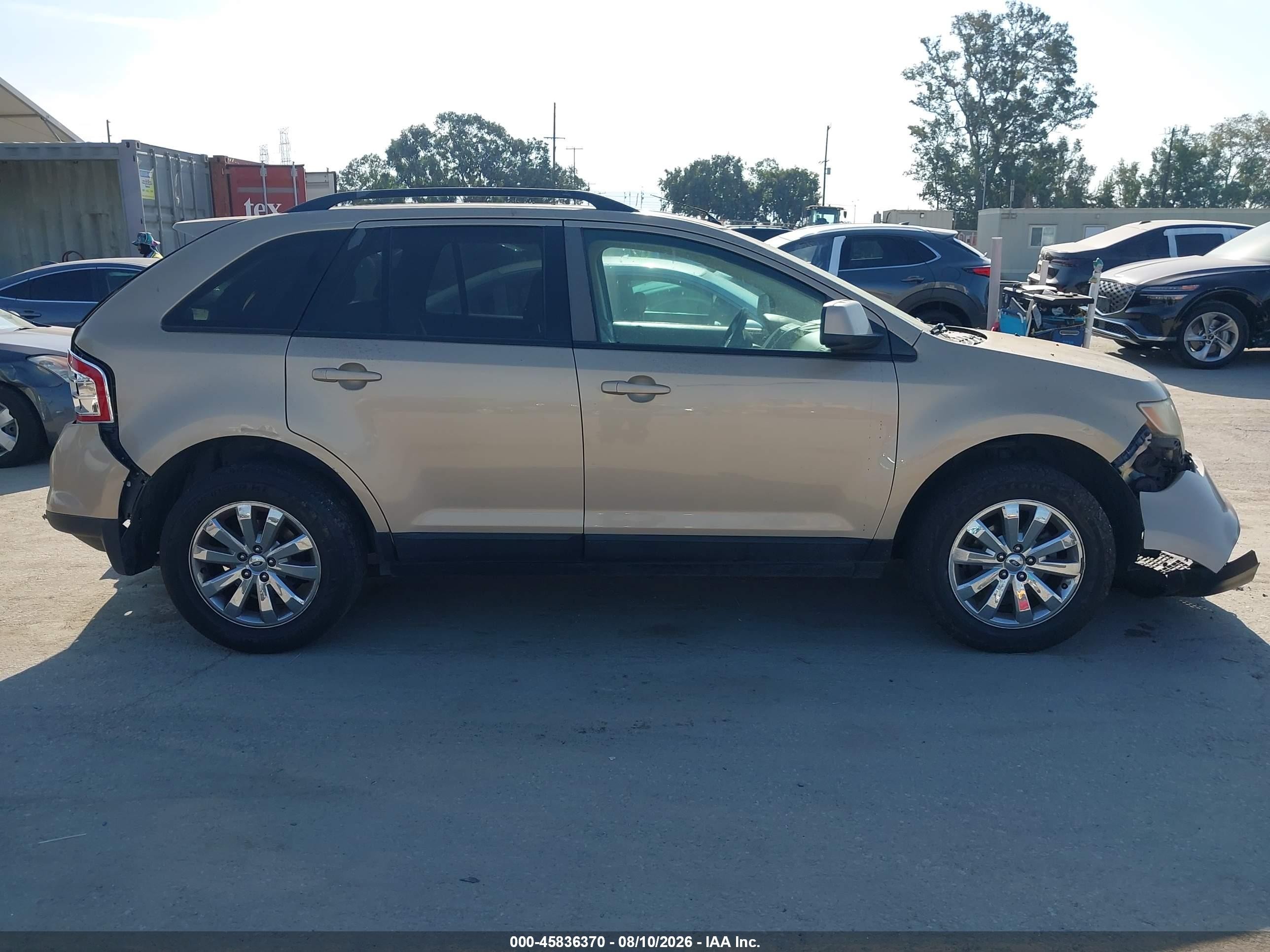2007 Ford Edge Sel Gold vin: 2FMDK38C97BA27312
