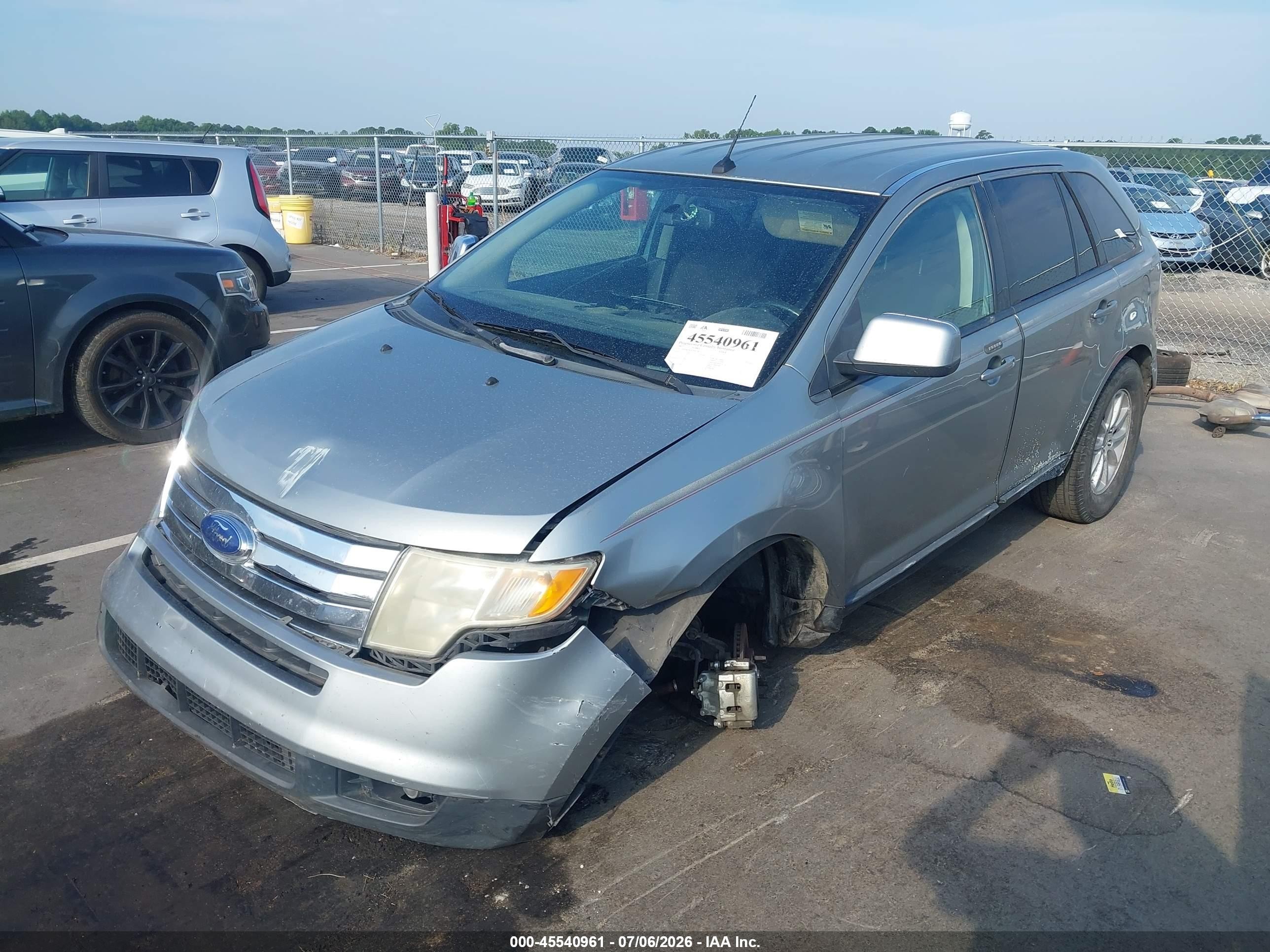 2007 Ford Edge Sel Серебряный vin: 2FMDK38C97BA29867