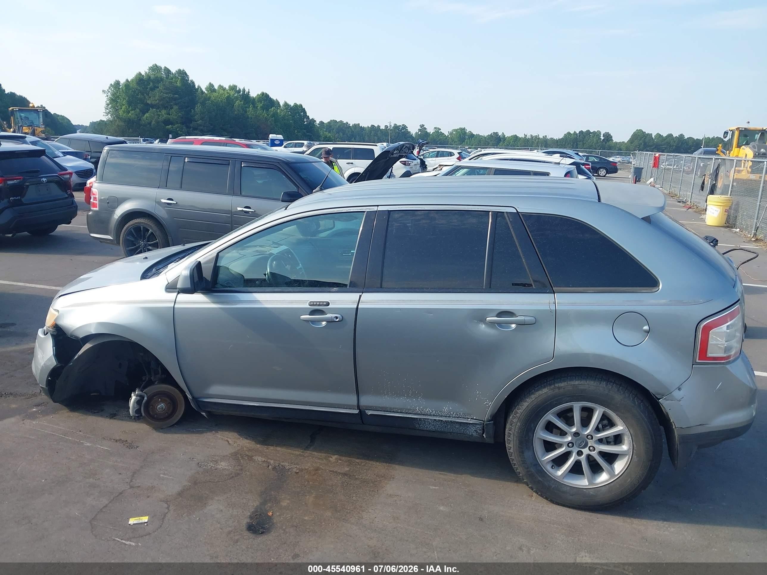 2007 Ford Edge Sel Серебряный vin: 2FMDK38C97BA29867