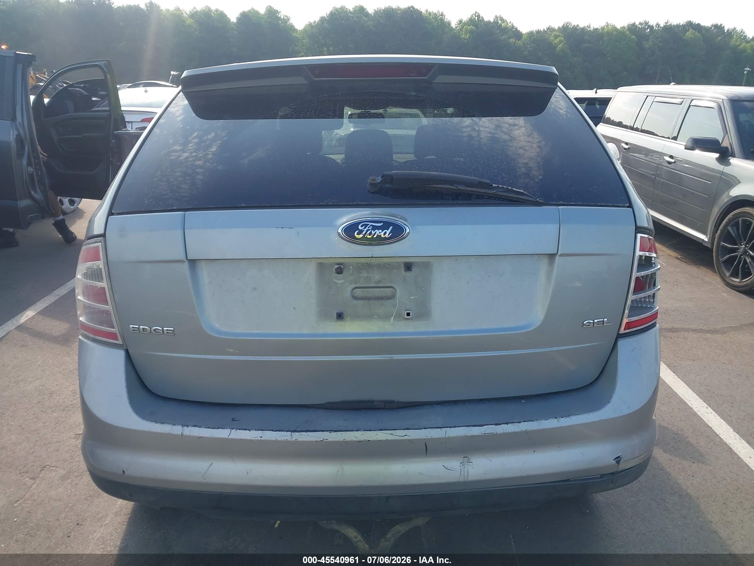 2007 Ford Edge Sel Серебряный vin: 2FMDK38C97BA29867