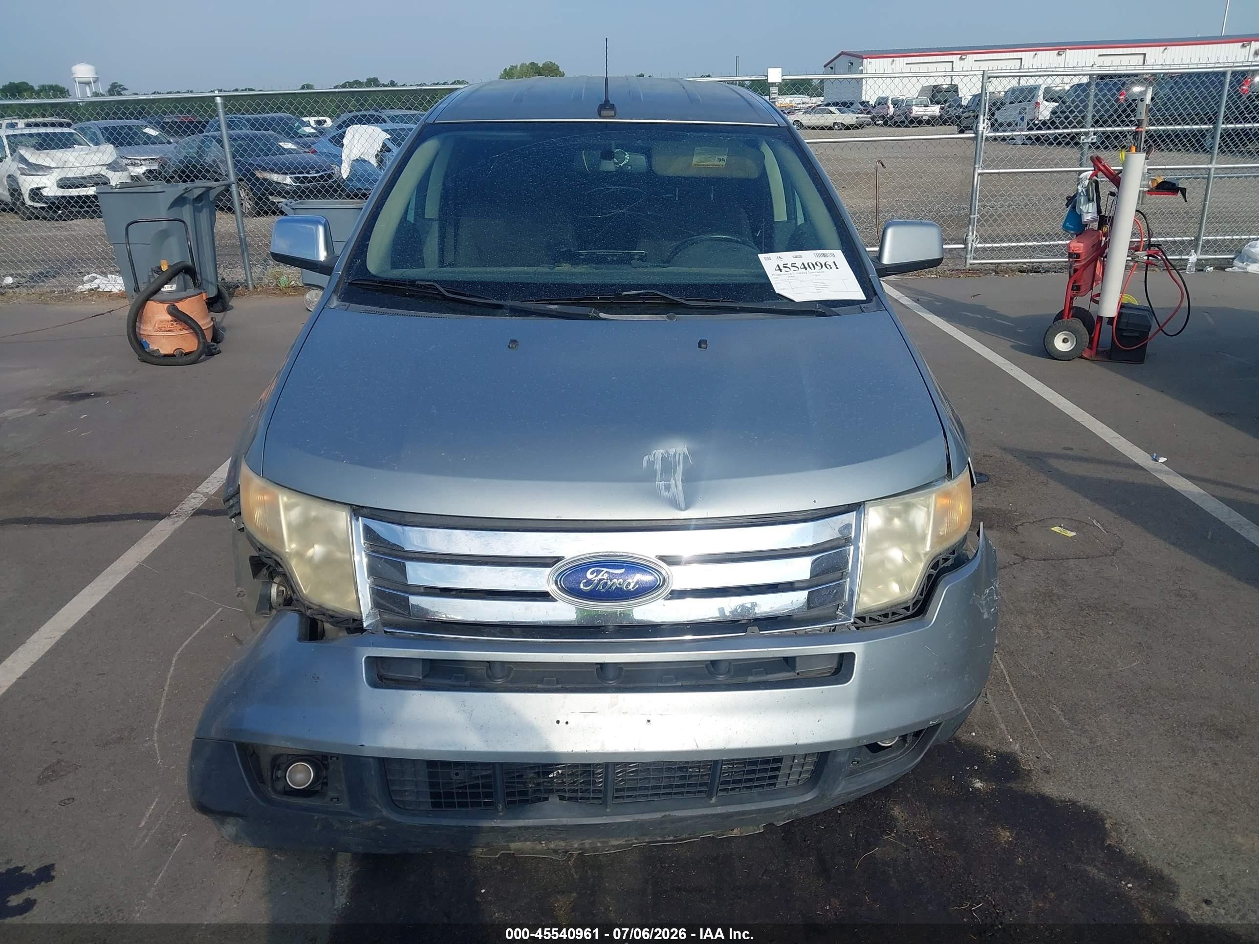 2007 Ford Edge Sel Серебряный vin: 2FMDK38C97BA29867
