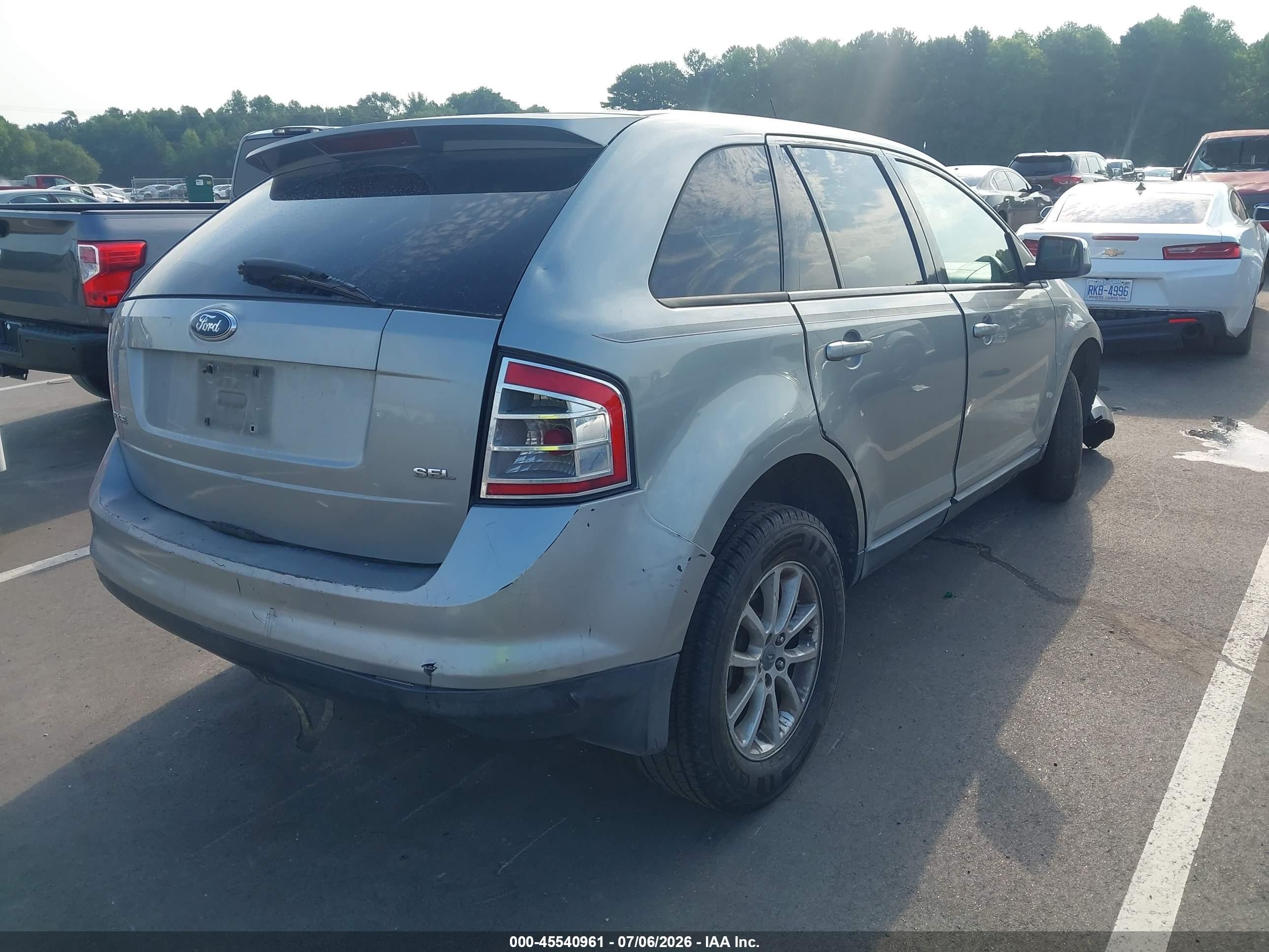 2007 Ford Edge Sel Серебряный vin: 2FMDK38C97BA29867