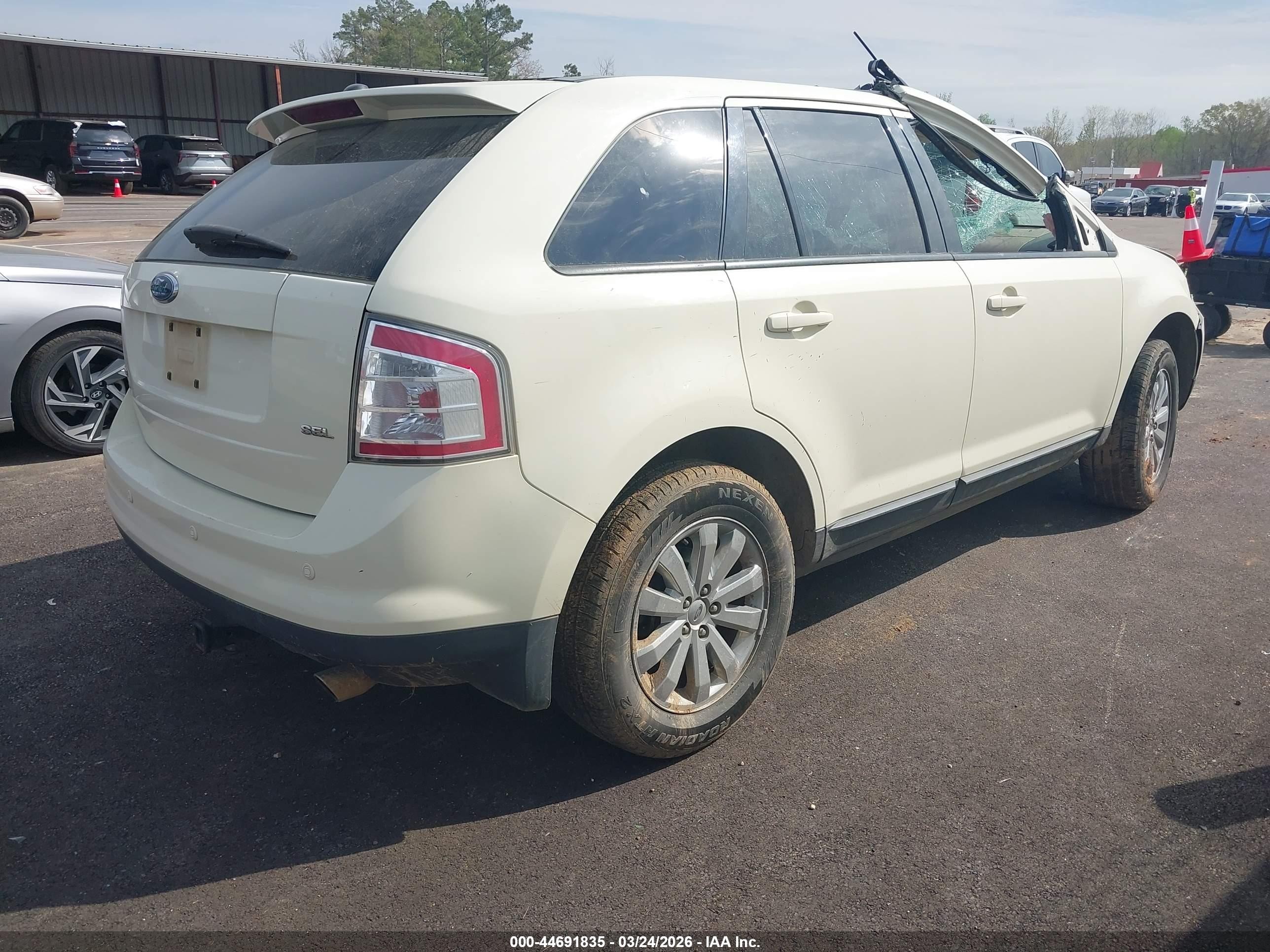 2007 Ford Edge Sel White vin: 2FMDK38C97BB68123